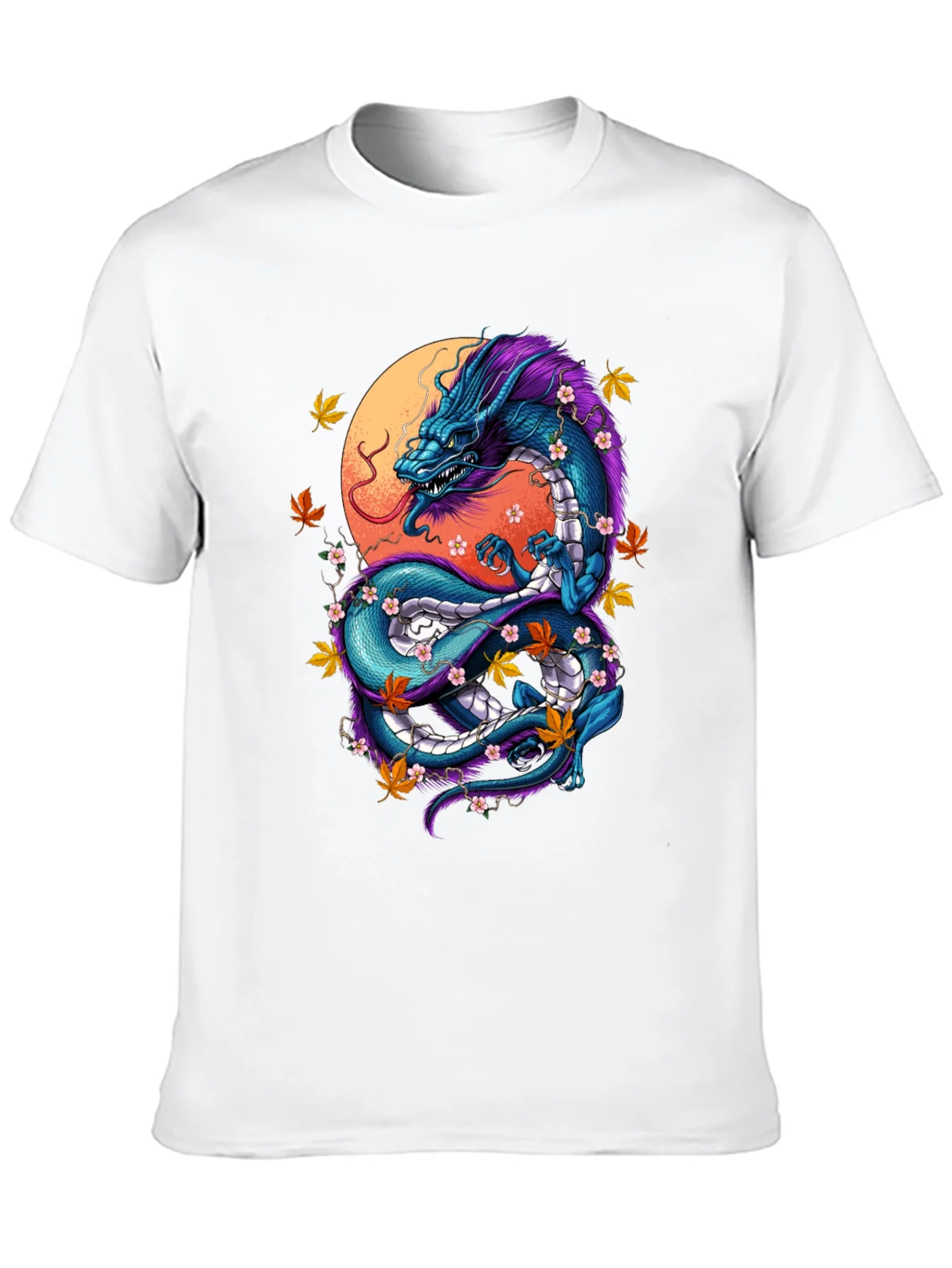 Rebbecca Dragon Graphic Tee - Artistic Black T-Shirt