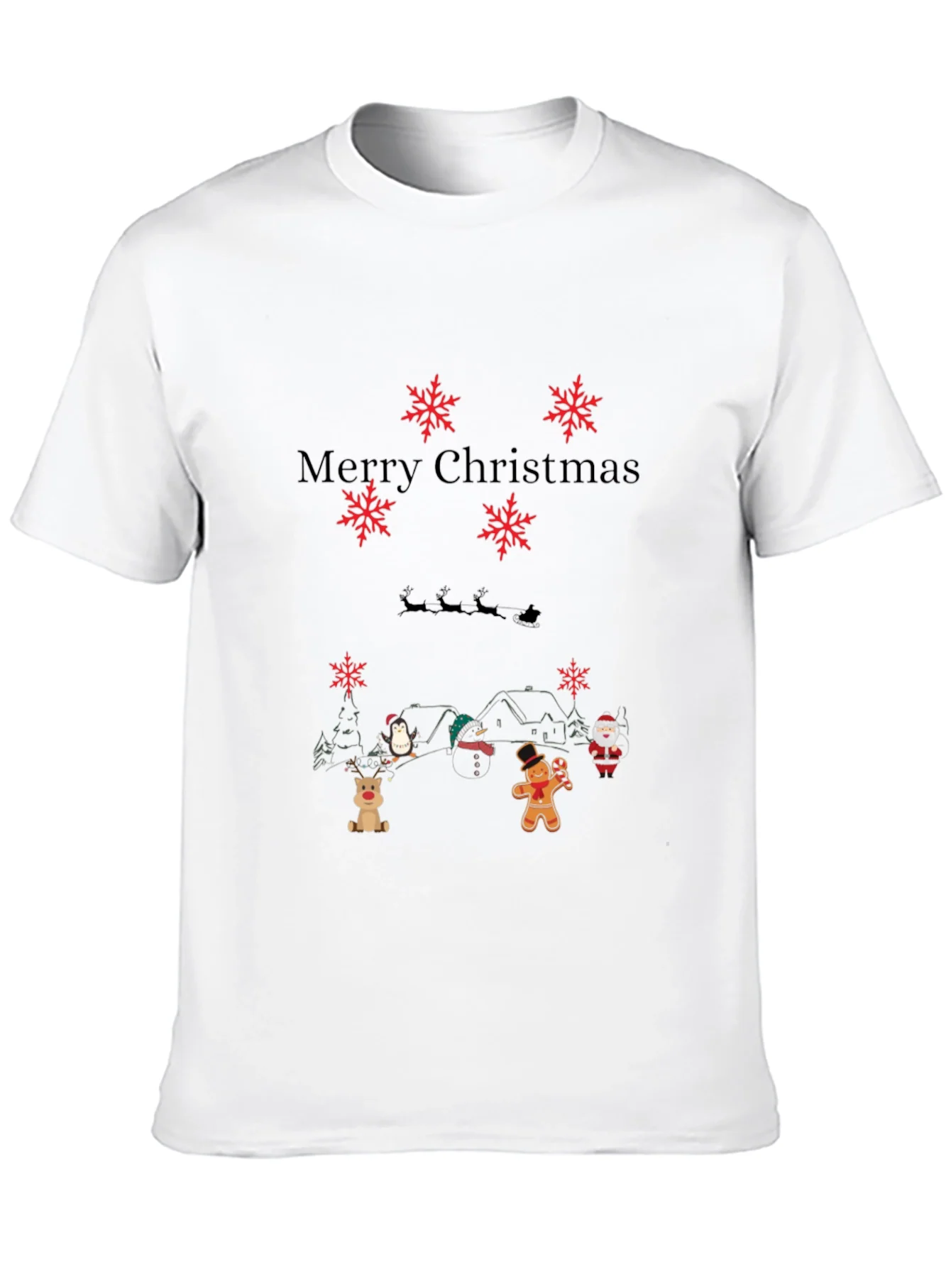 Rebbecca Merry Christmas Themed Graphic T-Shirt