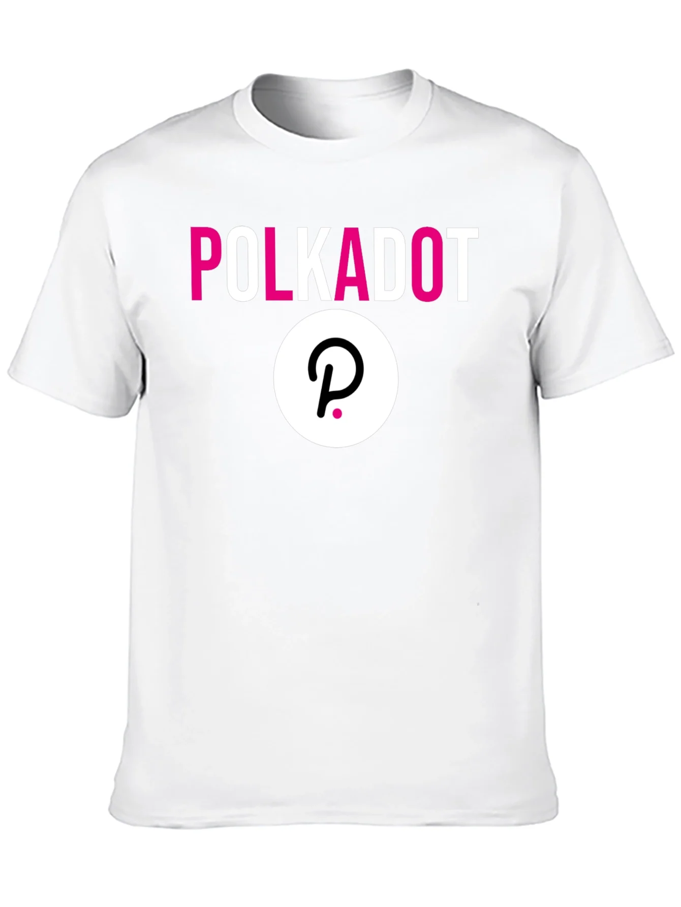 Rebbecca Polkadot Crypto Black T-Shirt - Stylish Blockchain Apparel