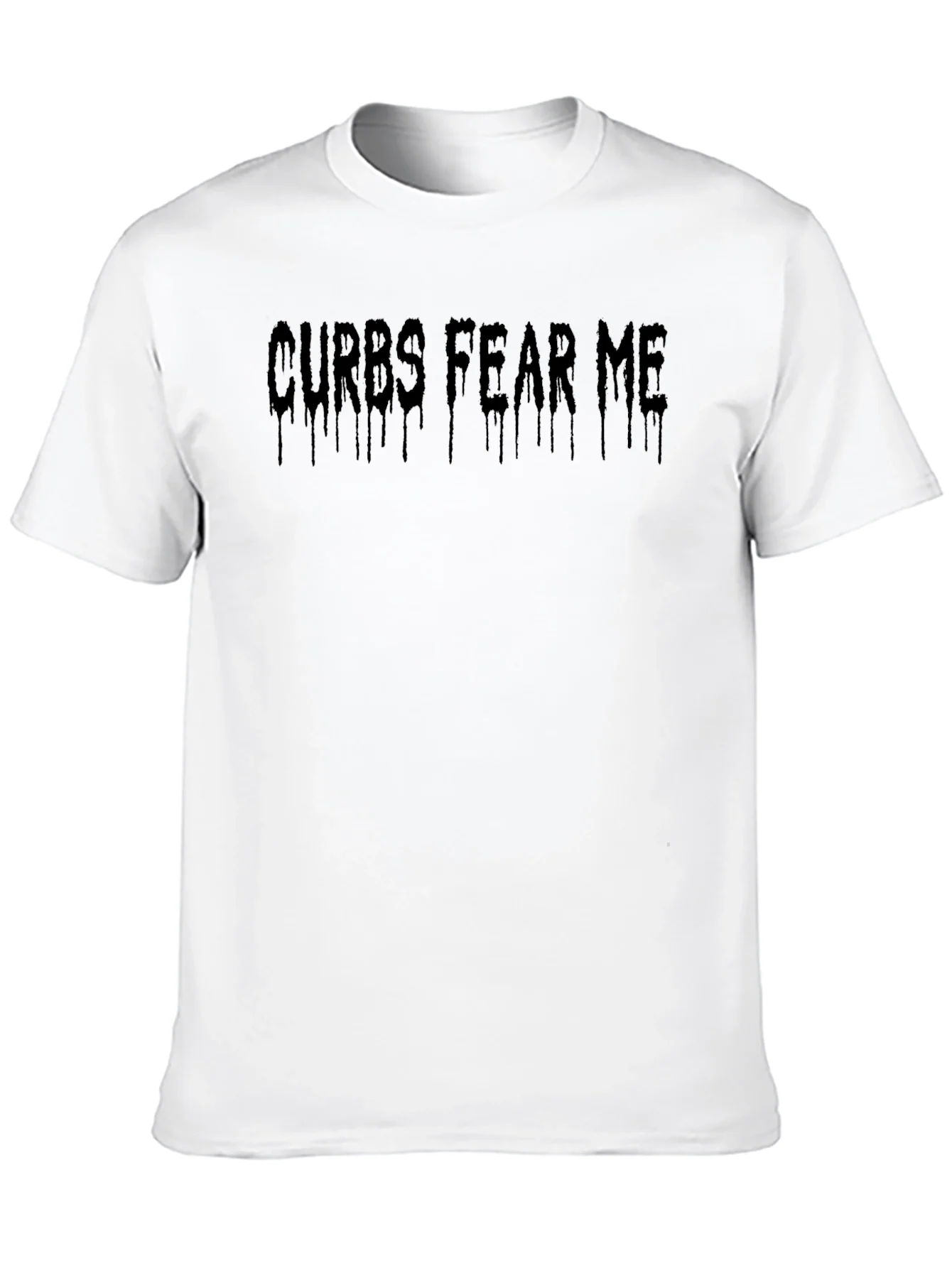 Camiseta Negra Curbs Fear Me Estilo G¨®tico