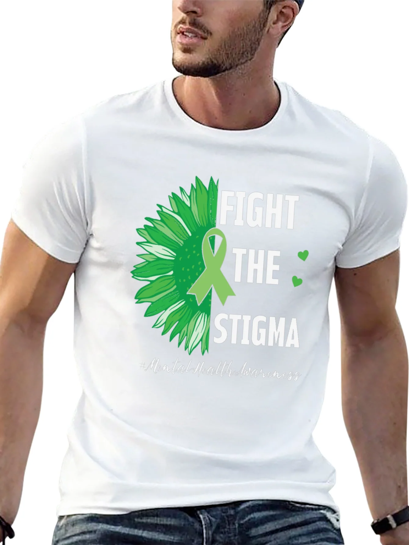 Rebbecca Fight The Stigma Mental Health Awareness T-Shirt