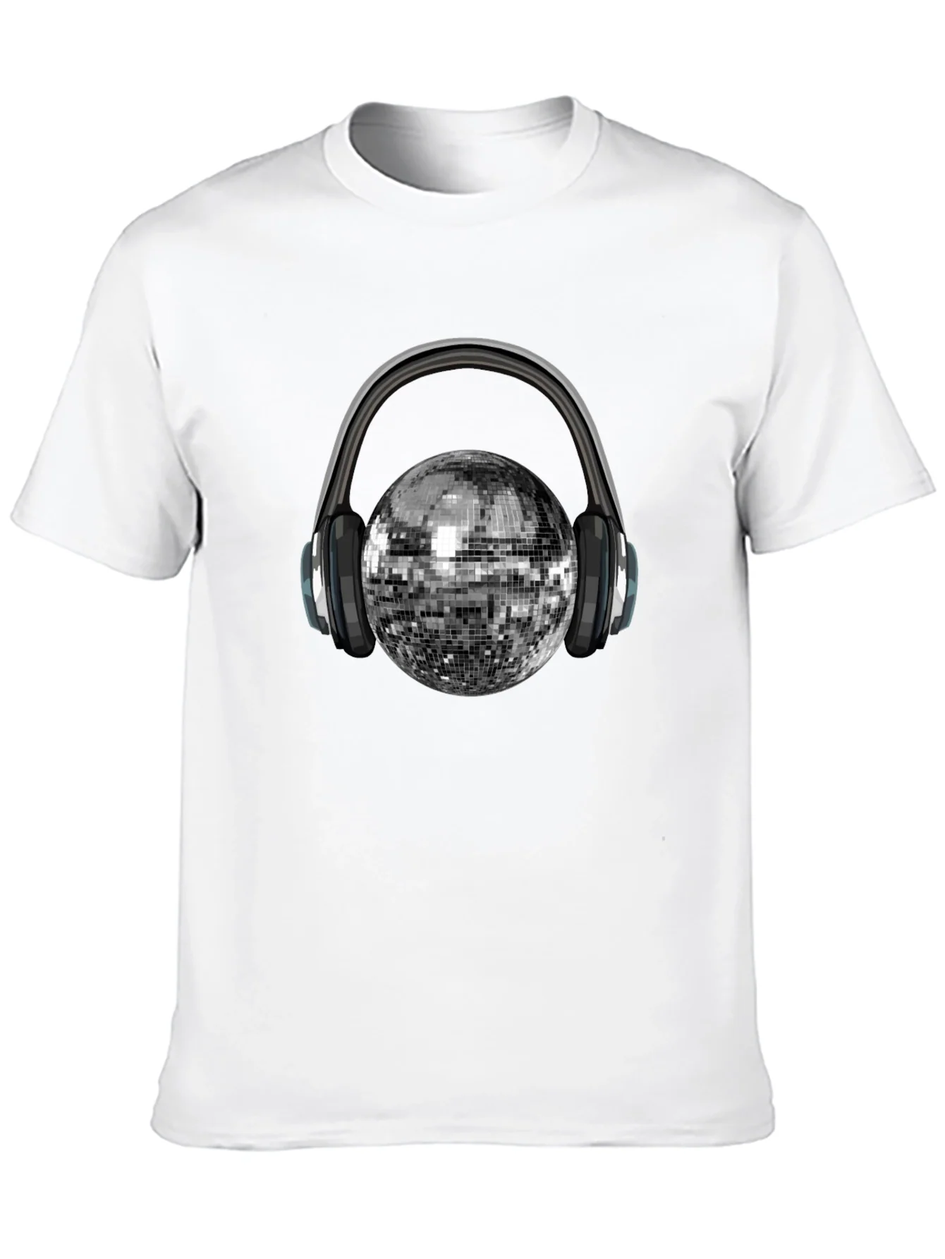 Rebbecca Disco Ball Headphones Graphic Tee - Party Ready!