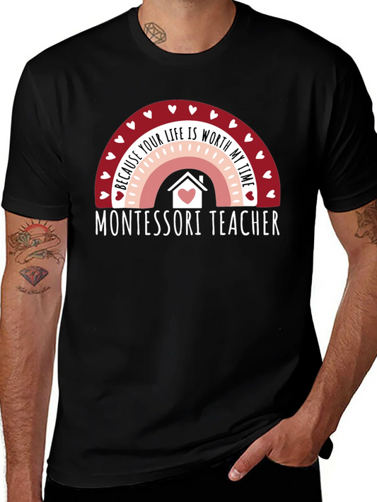 Camiseta Profesor Montessori: Coraz¨®n y Vocaci¨®n