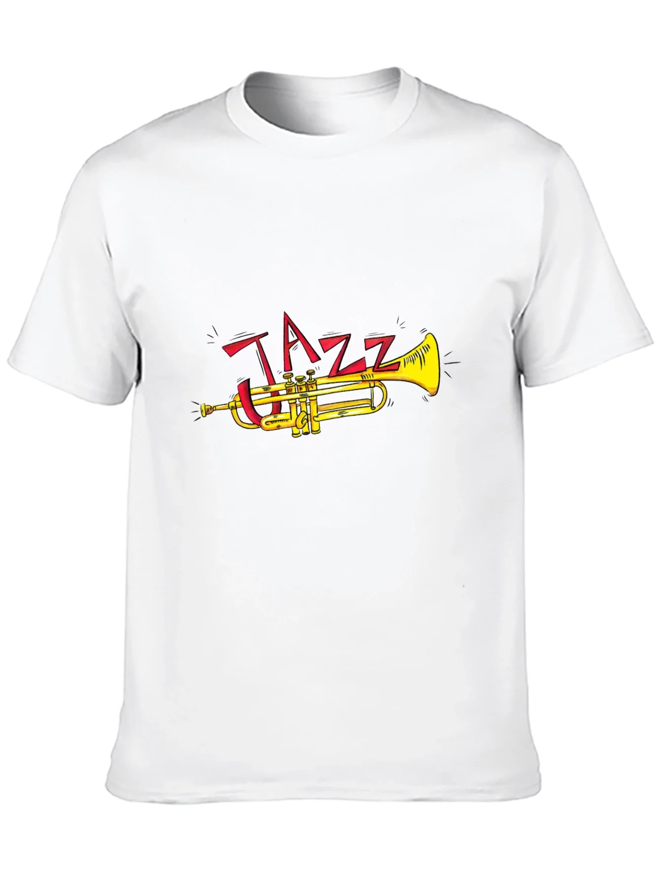 Camiseta Negra Dise?o Jazz Trompeta