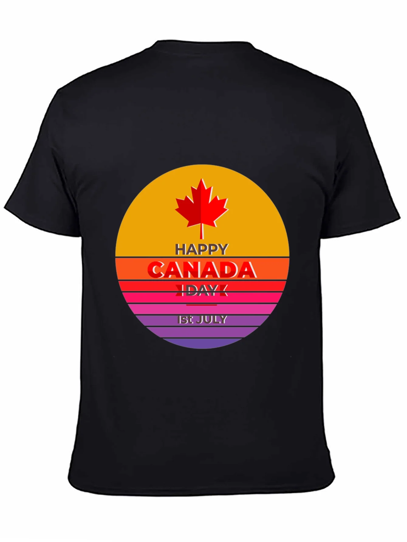 Camiseta Hombre Dise?o Canad¨¢ 1 de Julio