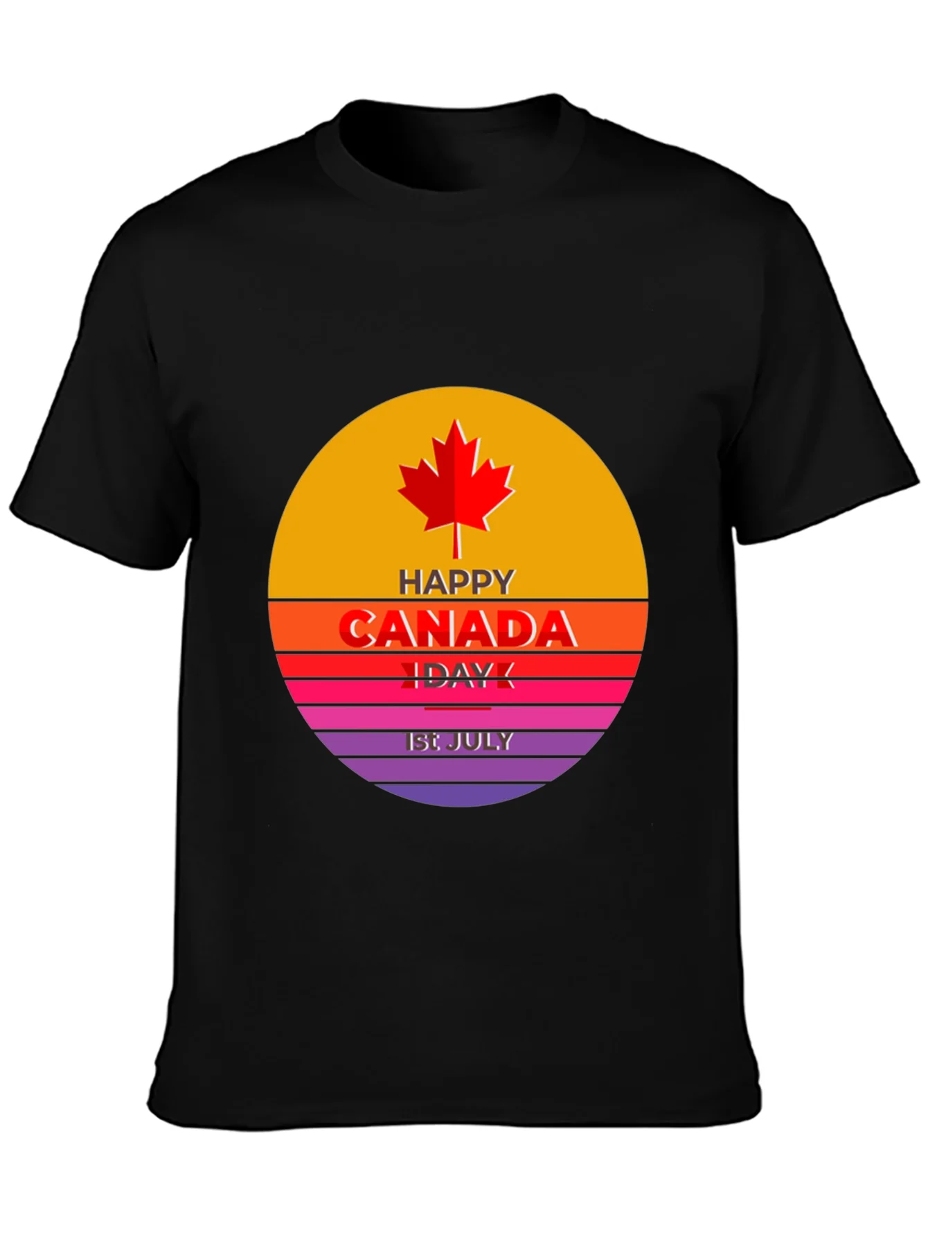 Camiseta Hombre Dise?o Canad¨¢ 1 de Julio