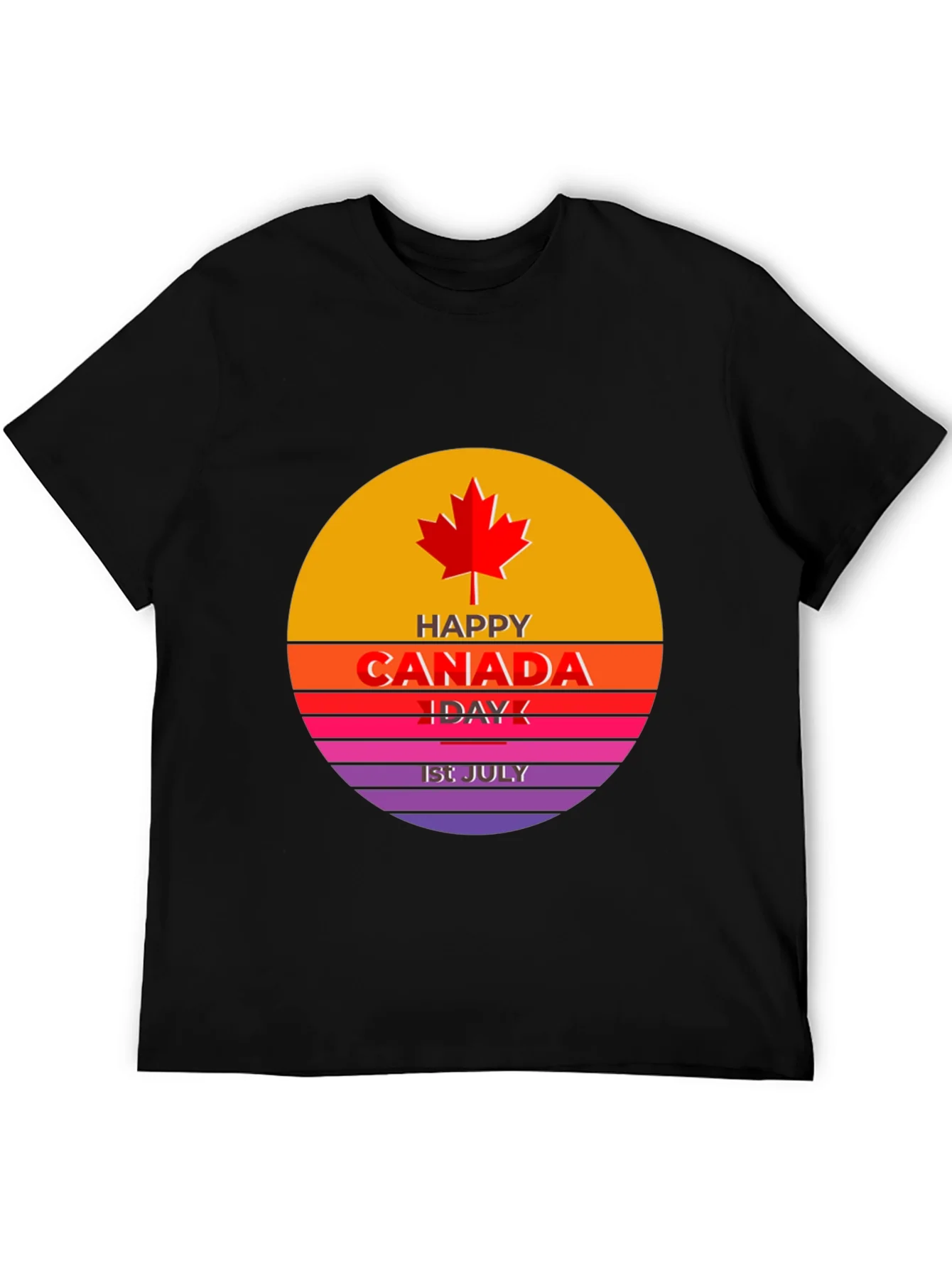 Camiseta Hombre Dise?o Canad¨¢ 1 de Julio
