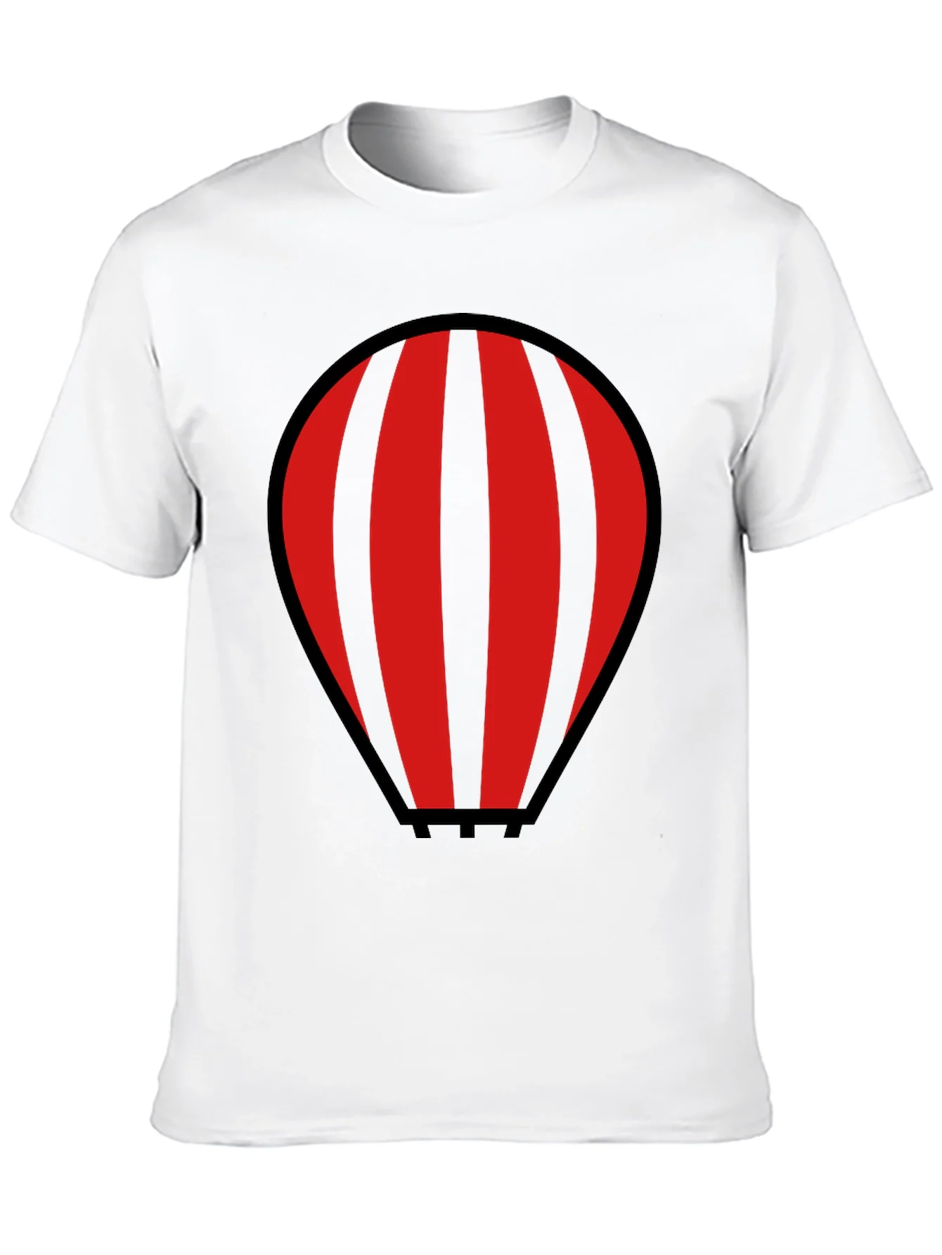 Rebbecca Striped Hot Air Balloon Graphic T-Shirt