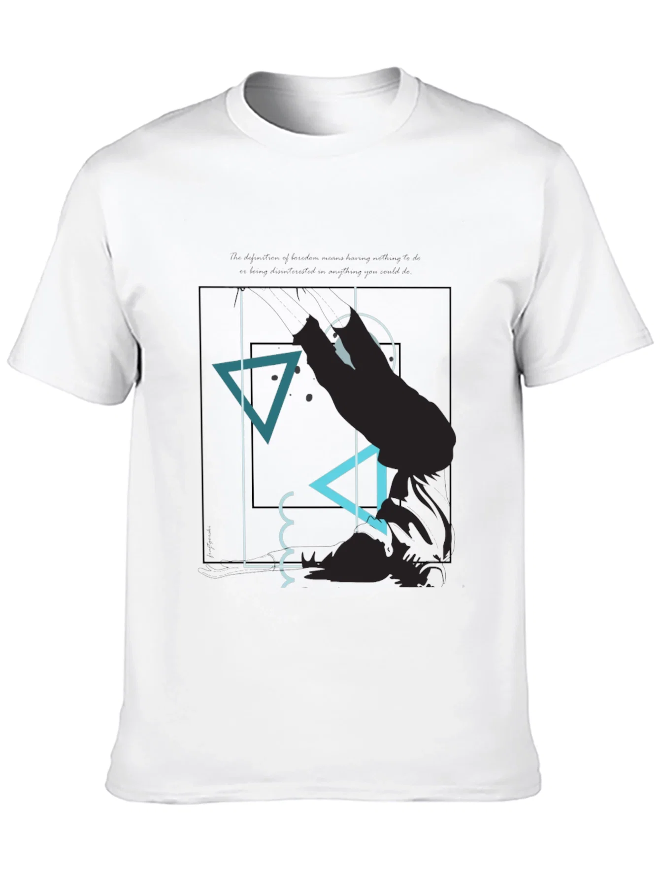 Rebbecca Abstract Graphic Tee - Modern Mens T-Shirt