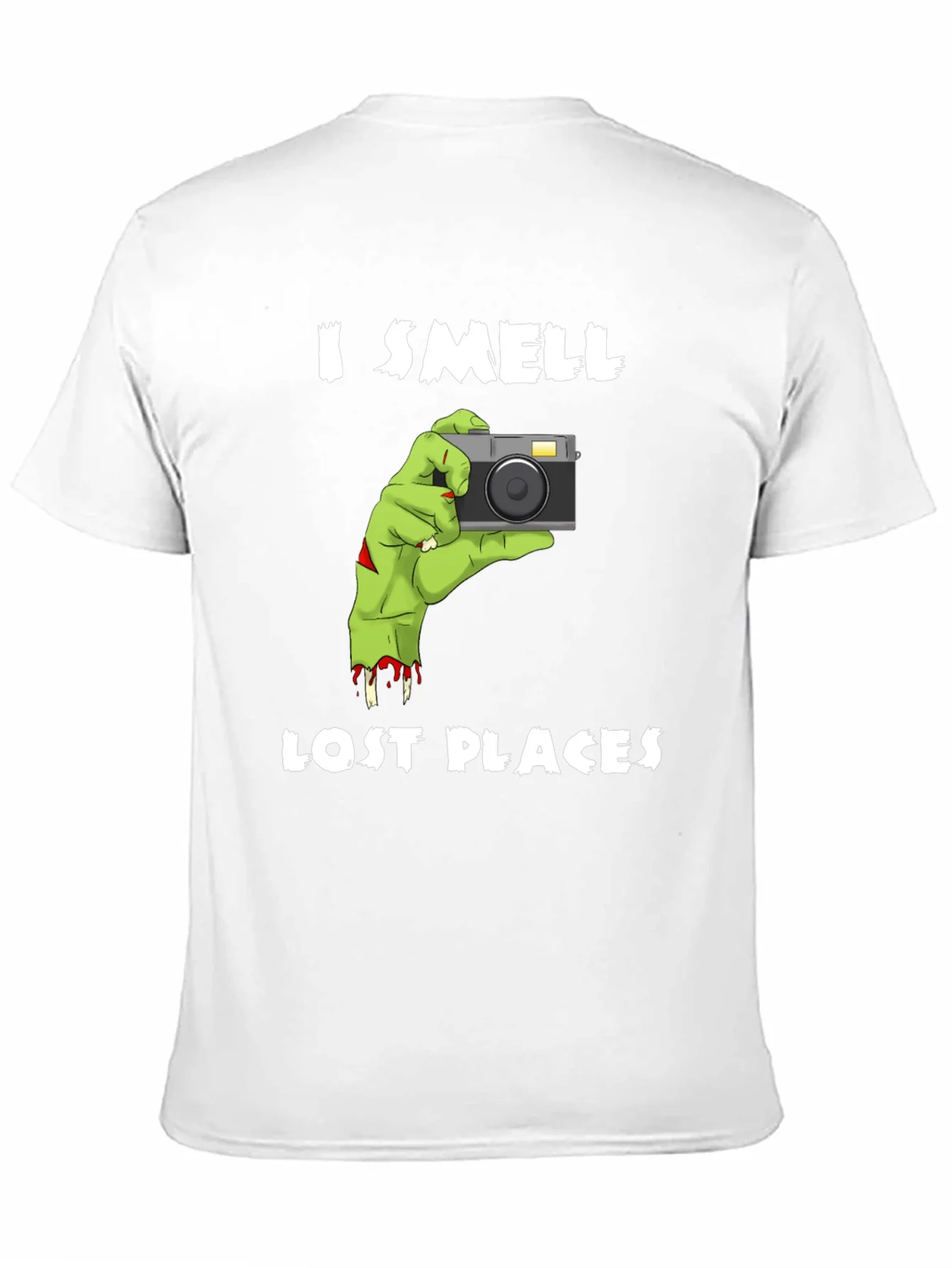 Camiseta Negra: Huelo Lugares Perdidos Fotograf¨ªa Zombie
