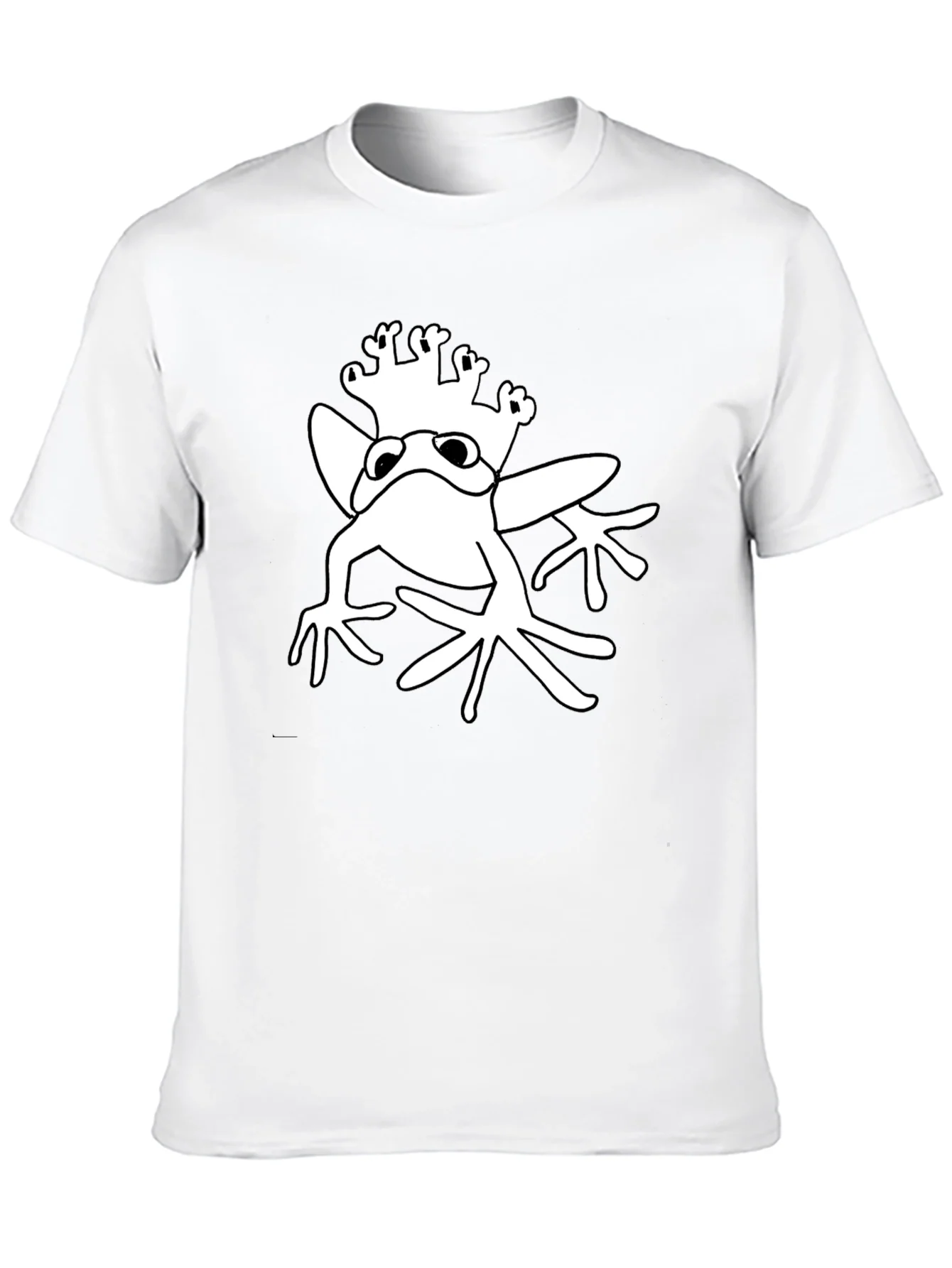 Rebbecca Frog Prince Graphic Tee - Black Cotton T-Shirt