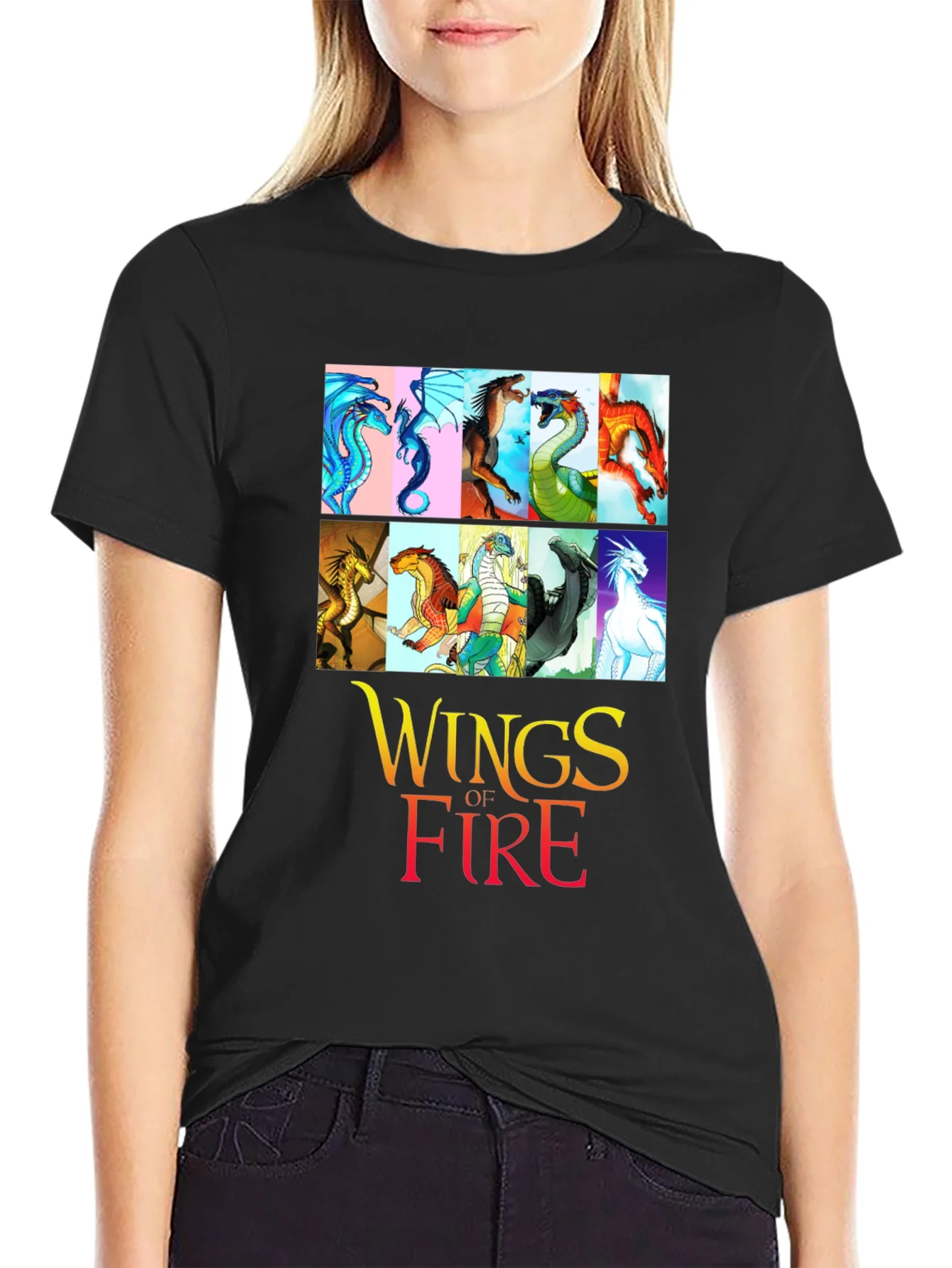 Camiseta Negra Wings of Fire