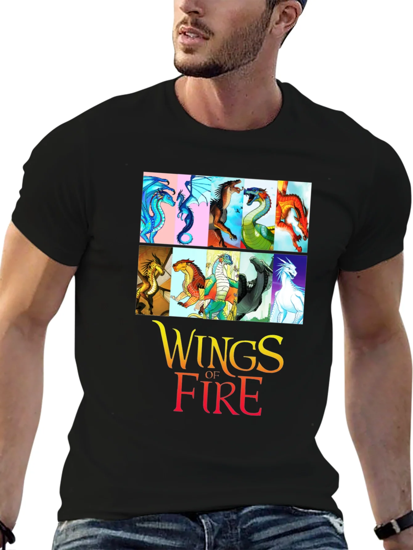 Camiseta Negra Wings of Fire