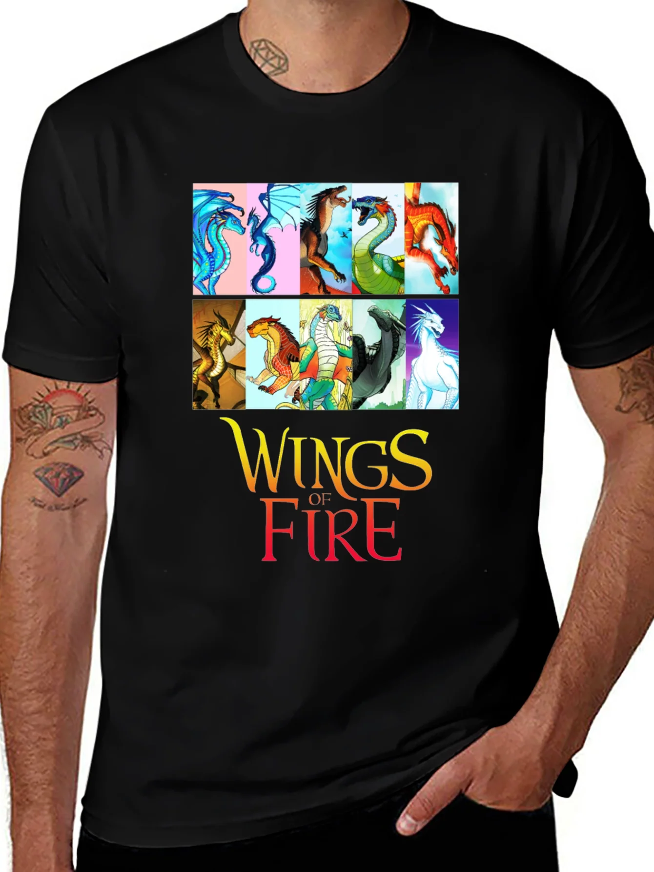 Camiseta Negra Wings of Fire