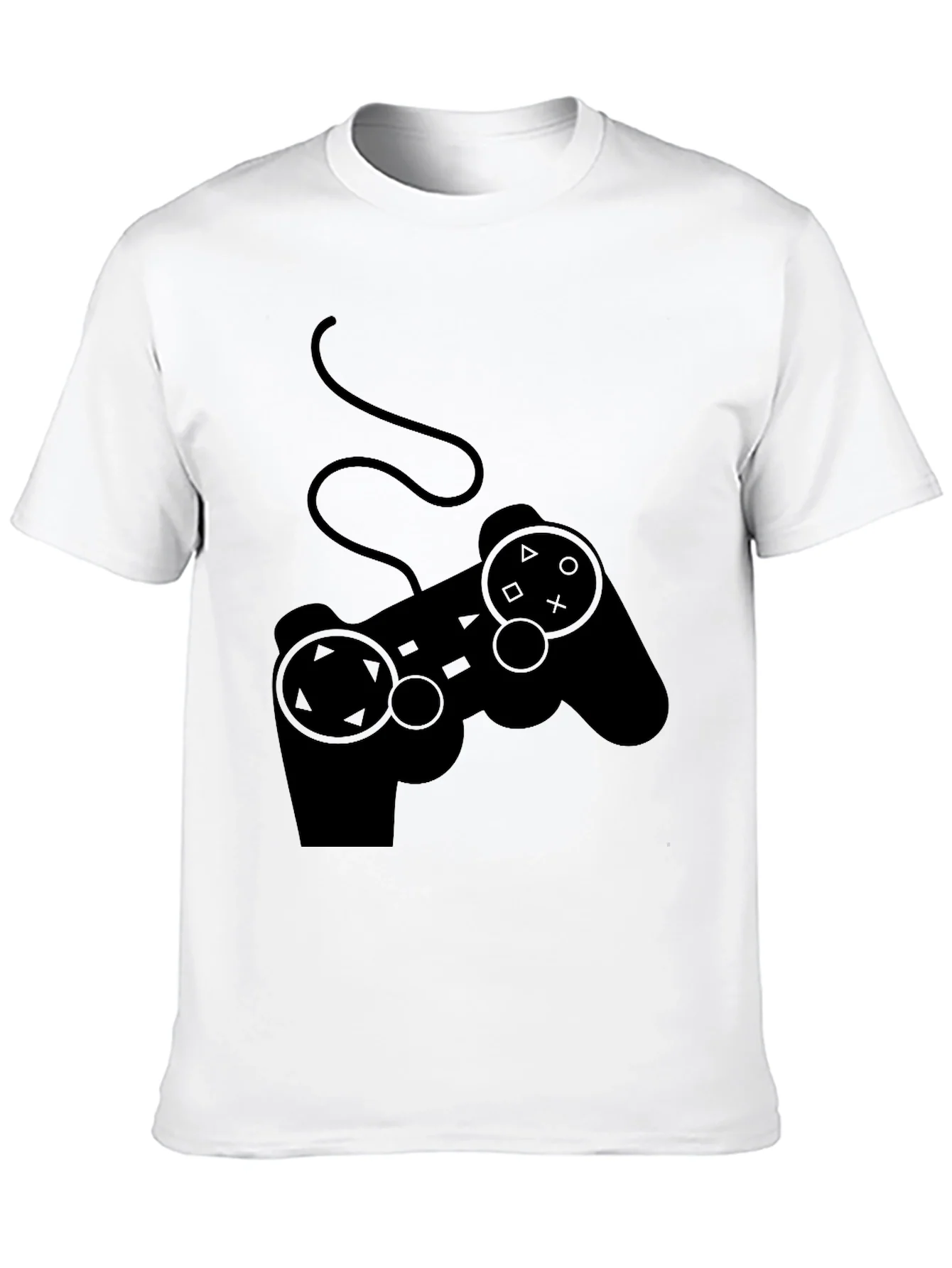 Camiseta Negra Gamer con Dise?o de Mando