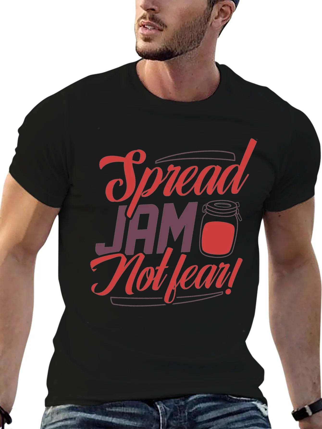 Camiseta Negra Spread Jam Not Fear