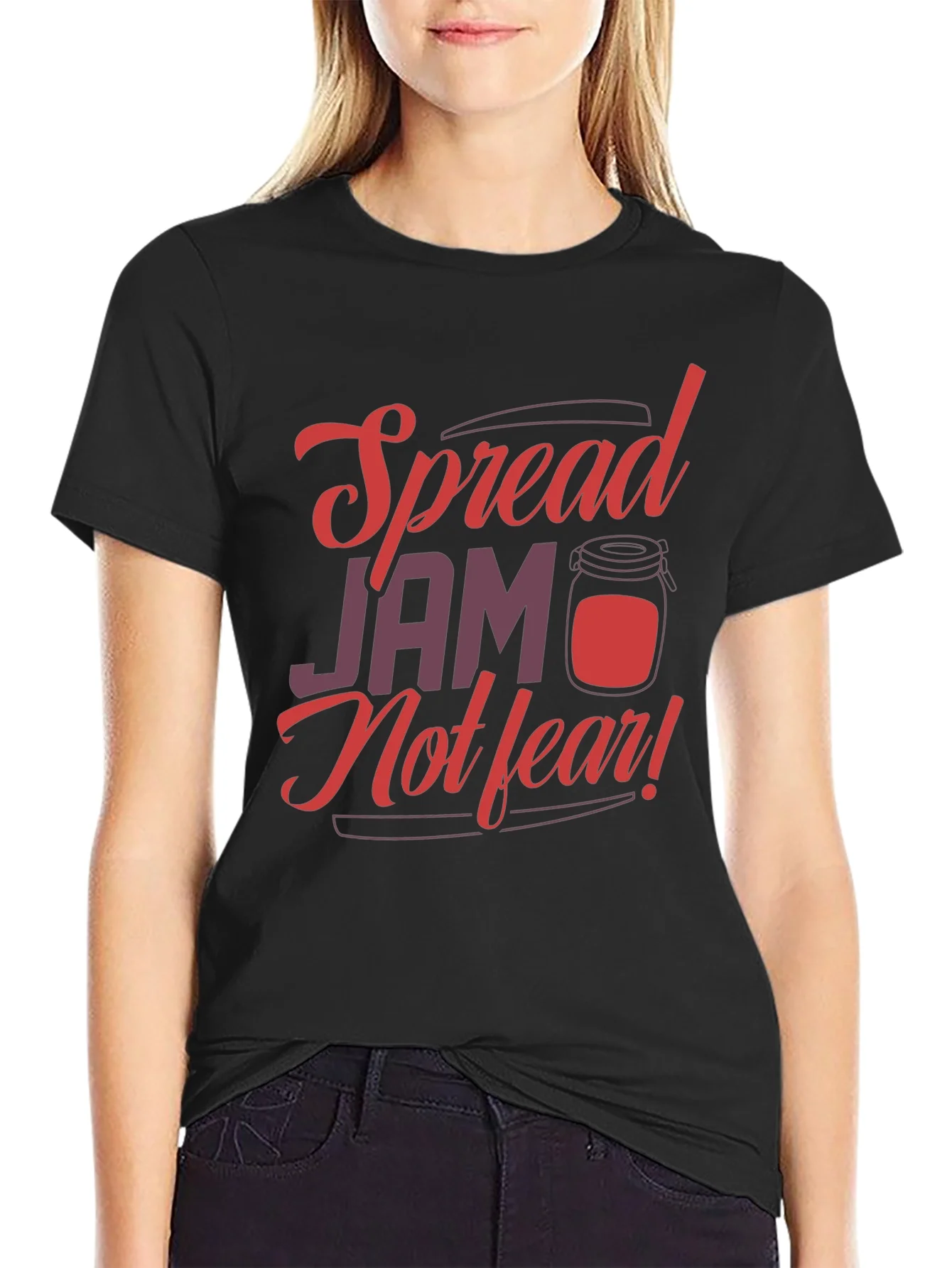 Camiseta Negra Spread Jam Not Fear