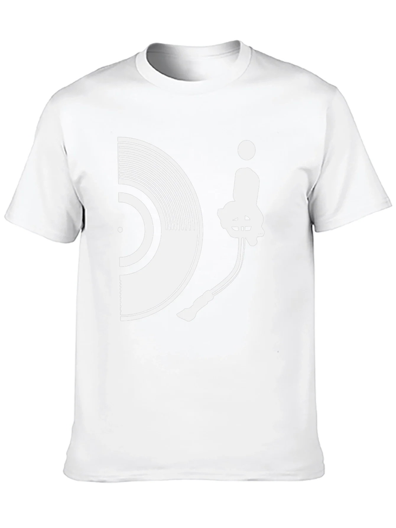 Camiseta Hombre Dise?o Tocadiscos Vinilo Estilo Casual