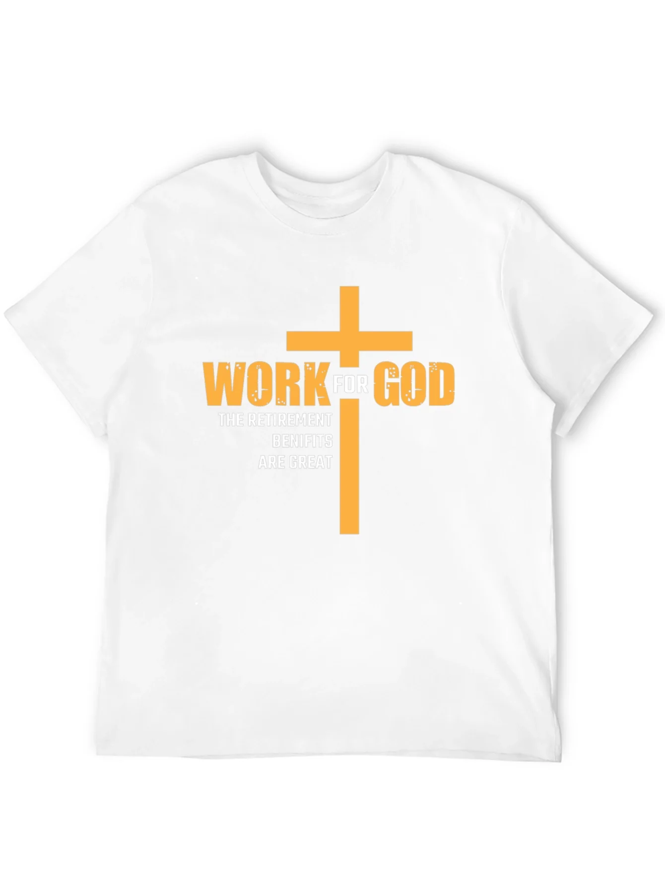 Camiseta Cristiana Negra: Trabaja para Dios