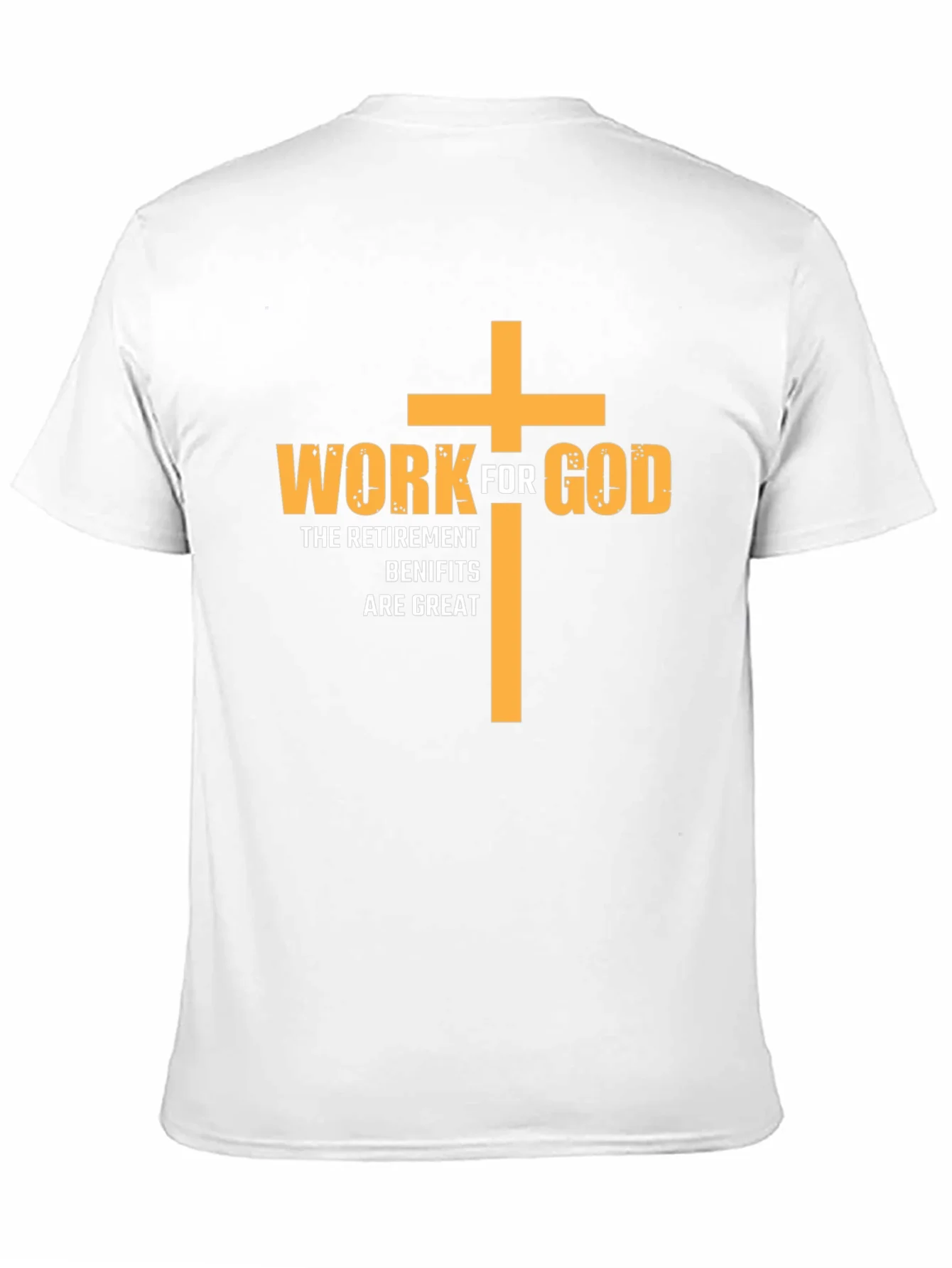 Camiseta Cristiana Negra: Trabaja para Dios