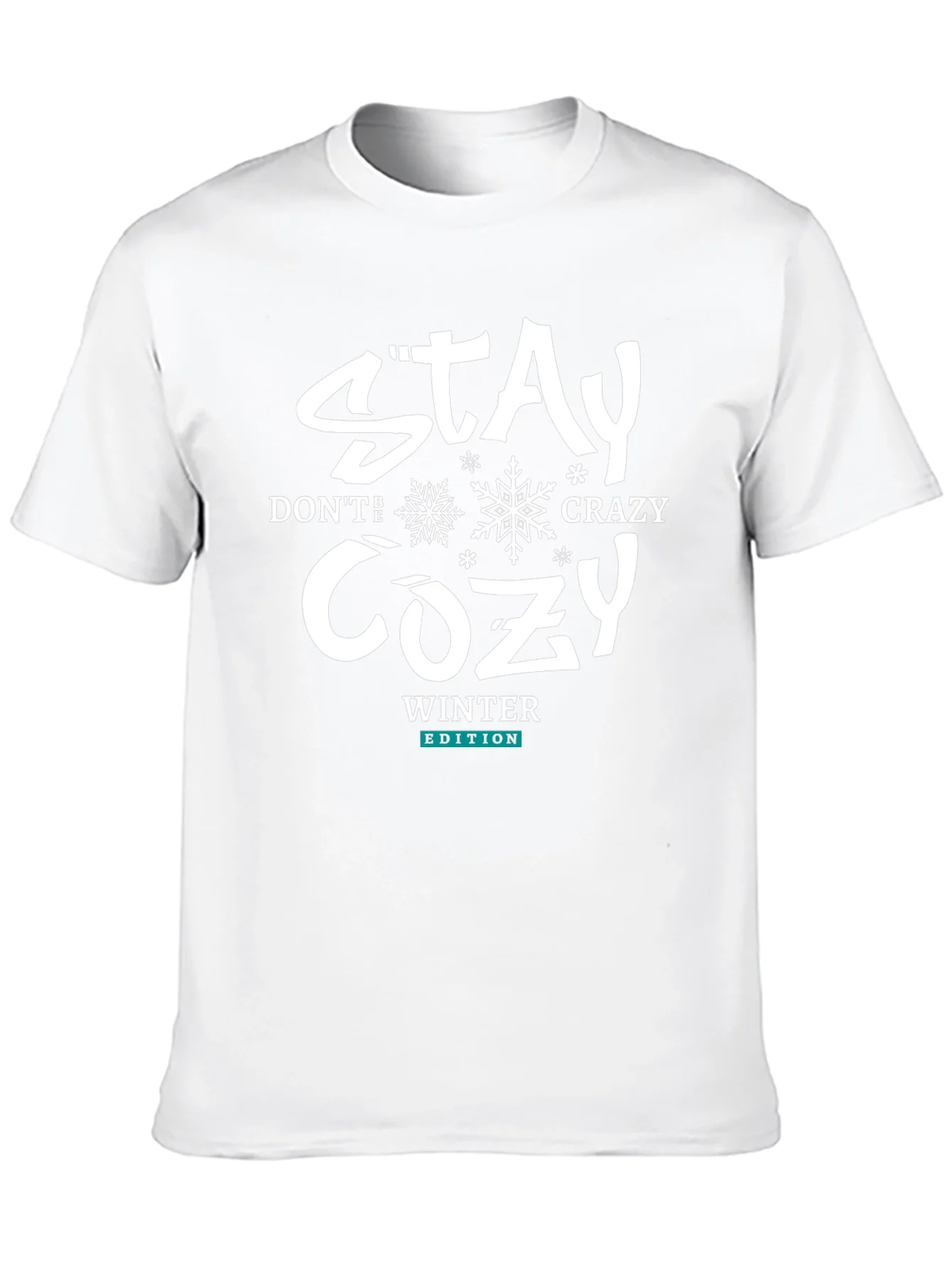 Camiseta Negra Stay Cozy Invierno