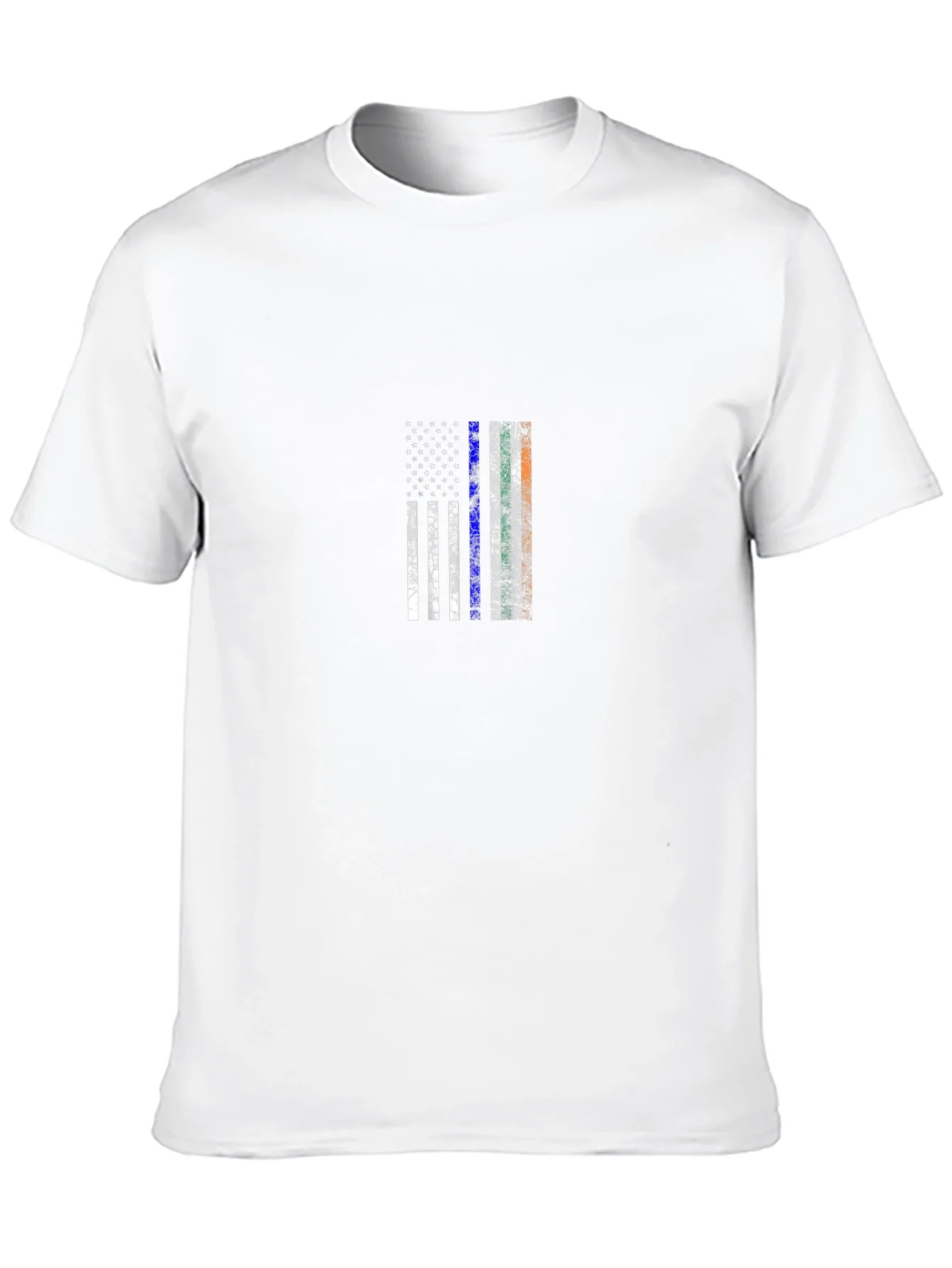 Camiseta Negra con Dise?o de Bandera Patri¨®tica