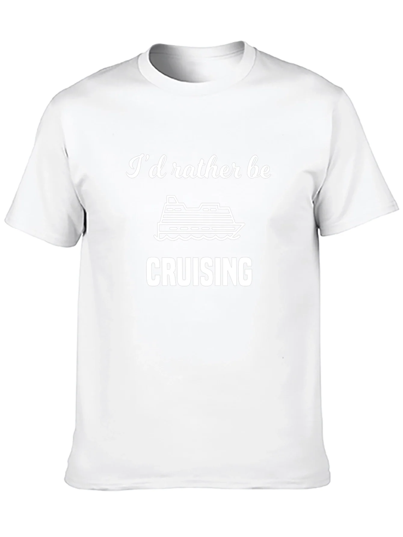 Camiseta Negra: Prefiero Estar de Crucero