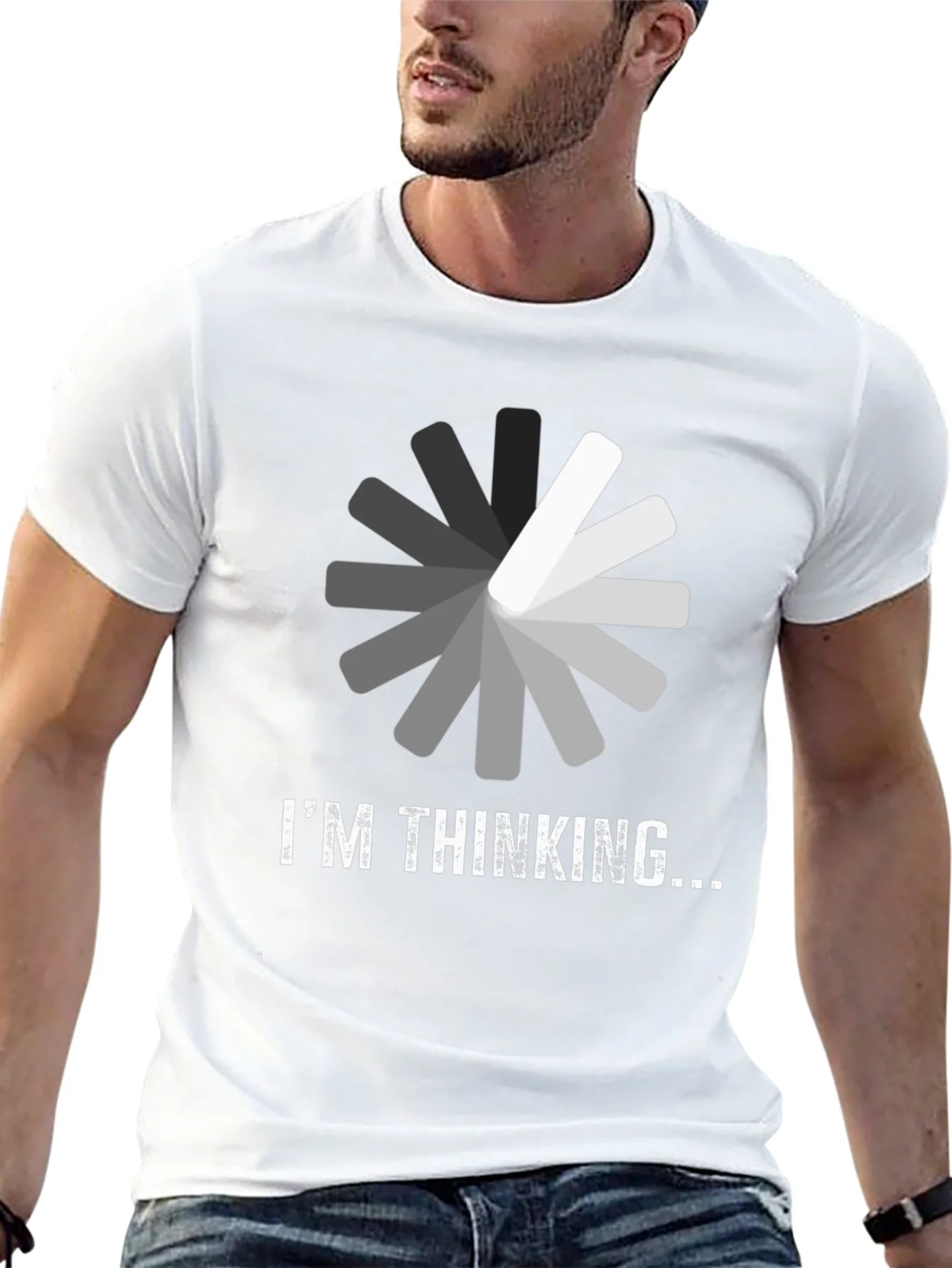 Rebbecca Im Thinking T-Shirt - Funny Loading Design