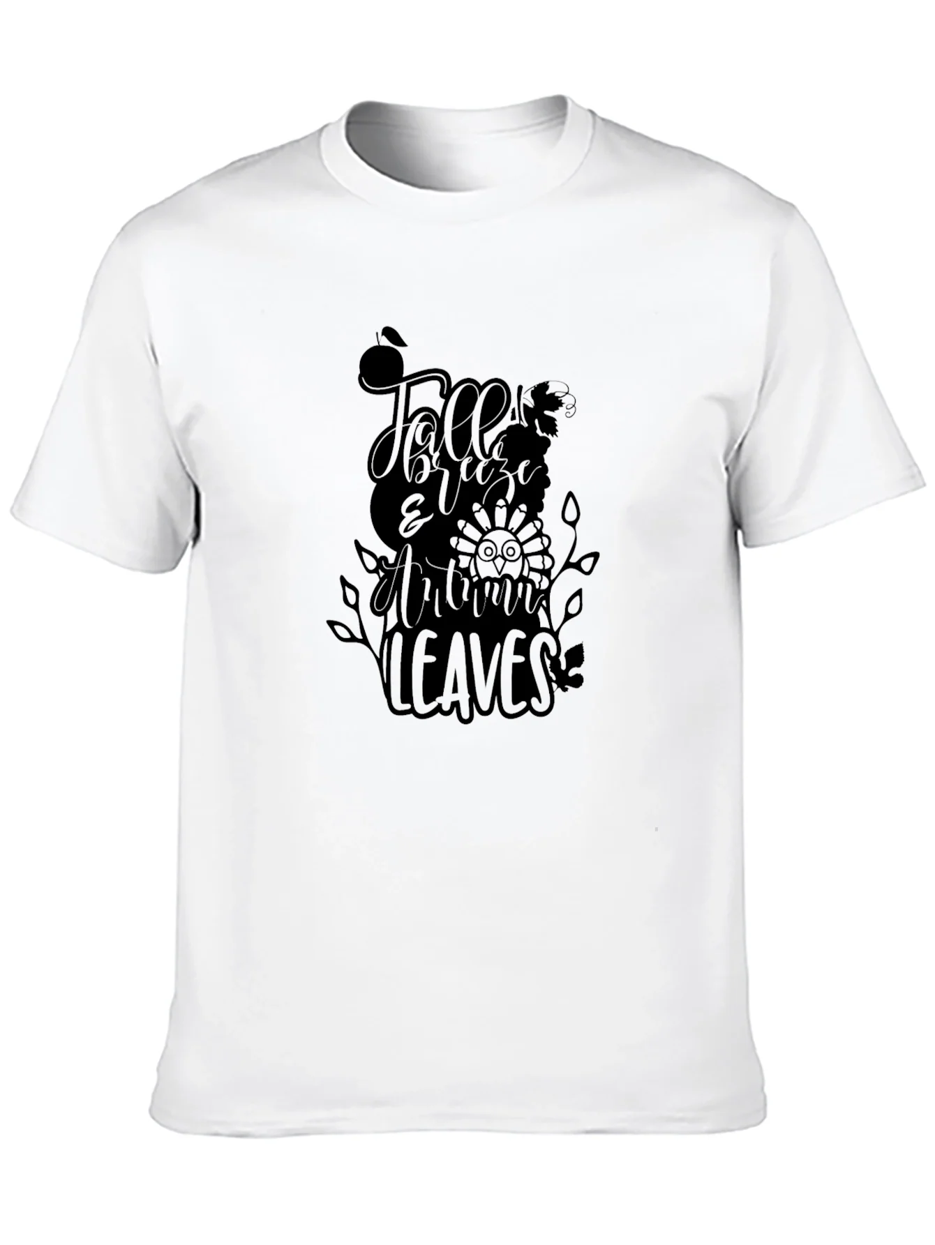 Camiseta Negra Dise?o Oto?o Festivo