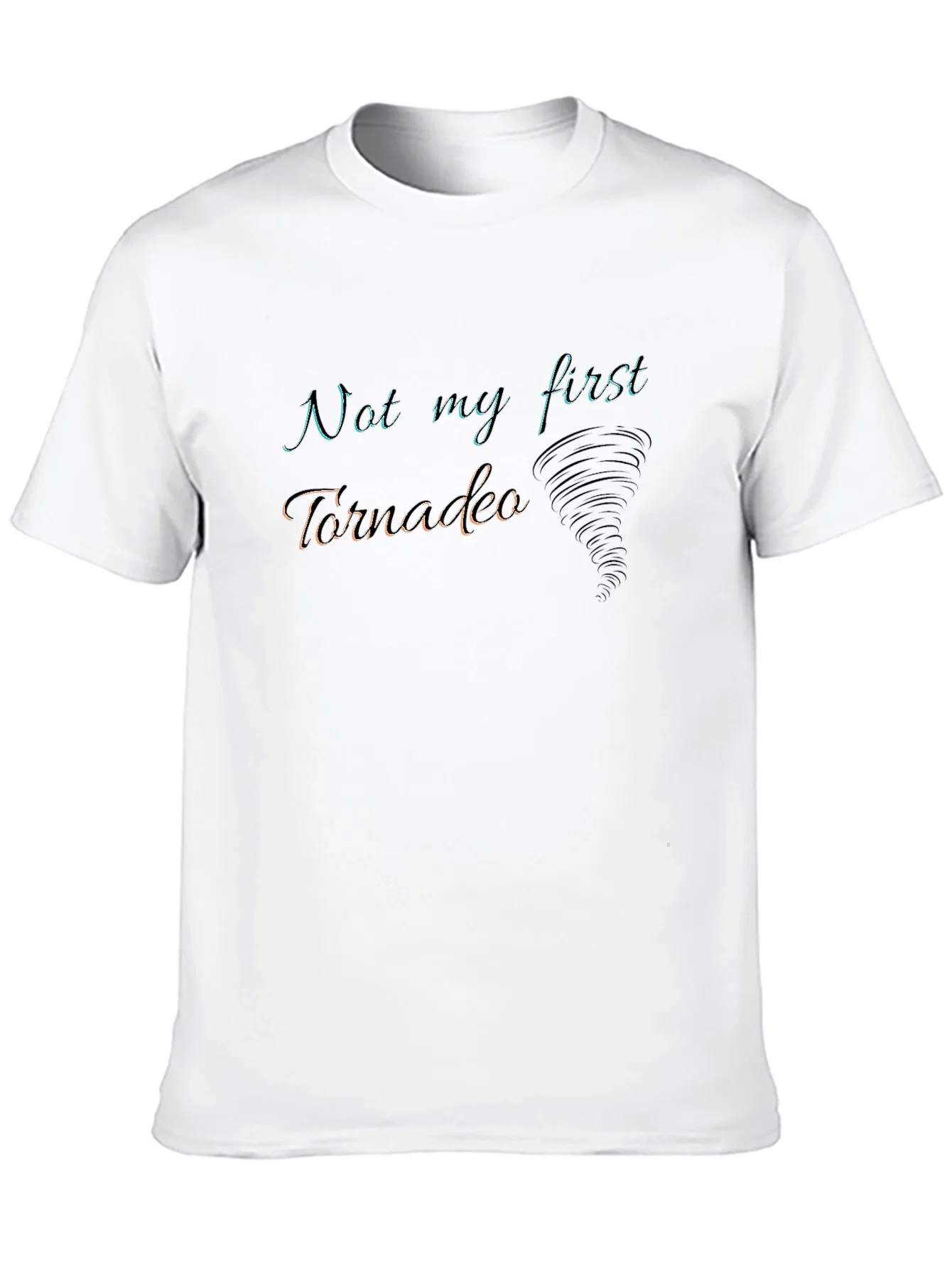Rebbecca Not My First Tornado Black Graphic Tee