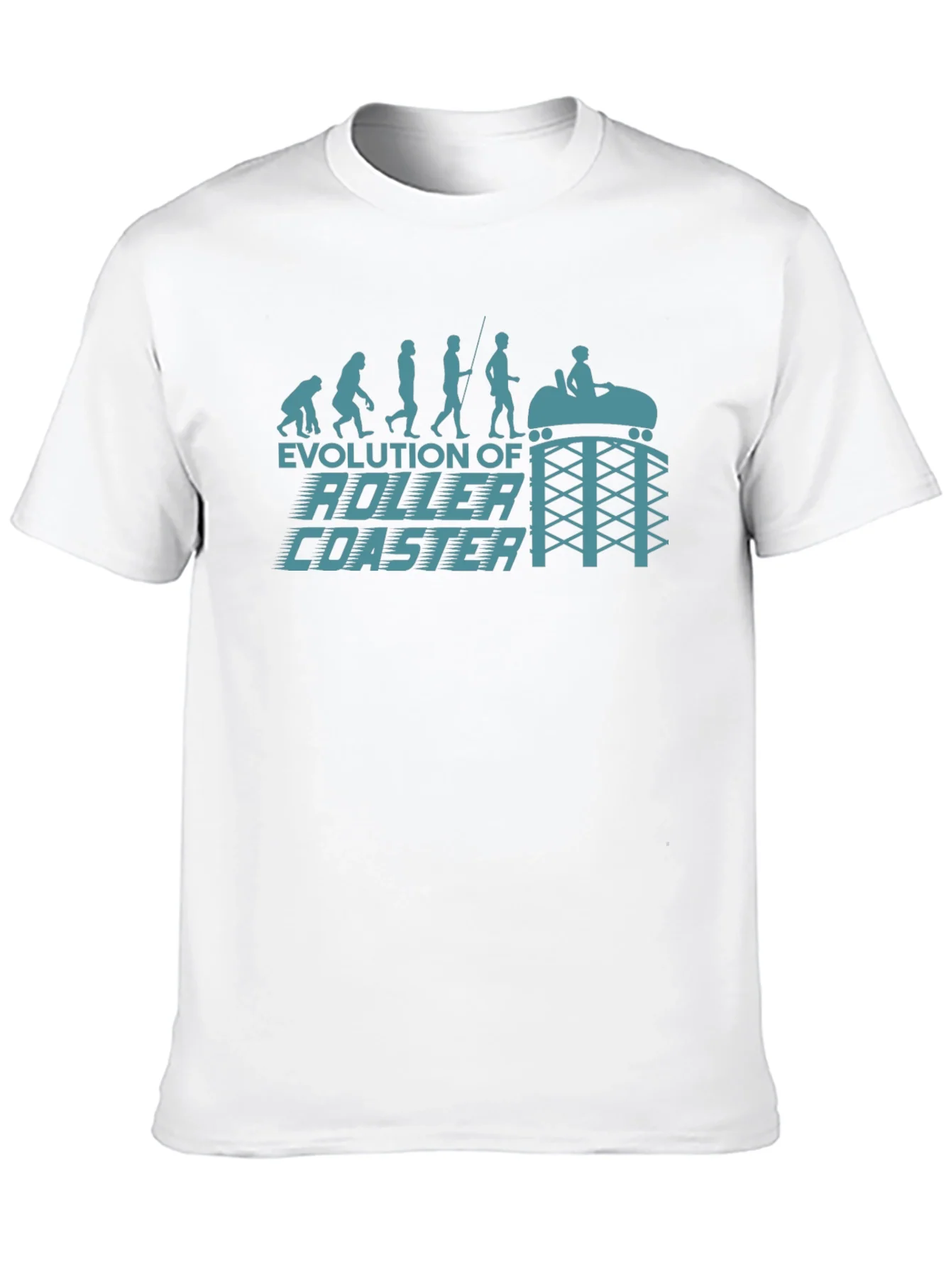 Camiseta Negra Evoluci¨®n Monta?a Rusa para Hombre