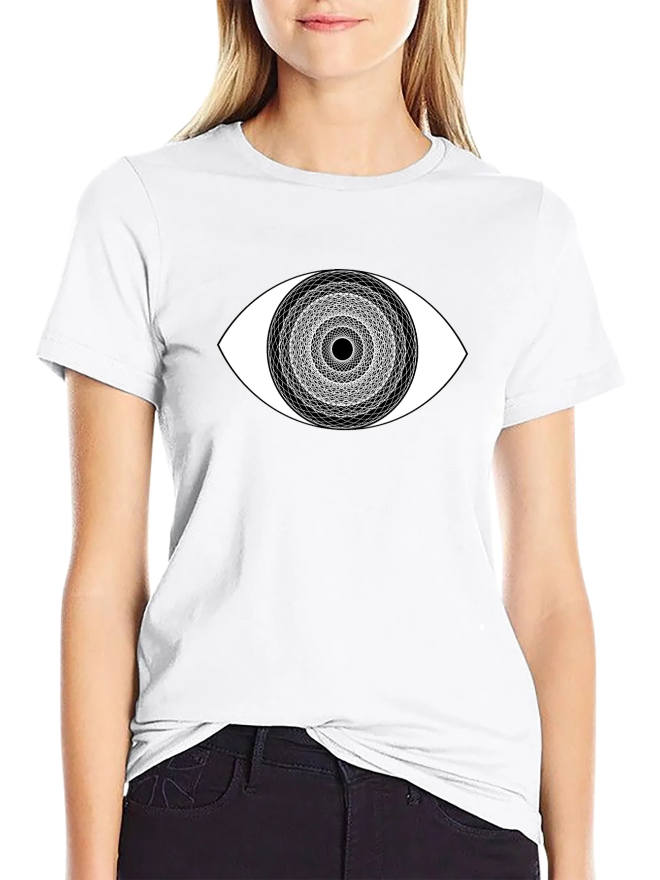 Camiseta Hombre Ojo Geom¨¦trico Algod¨®n
