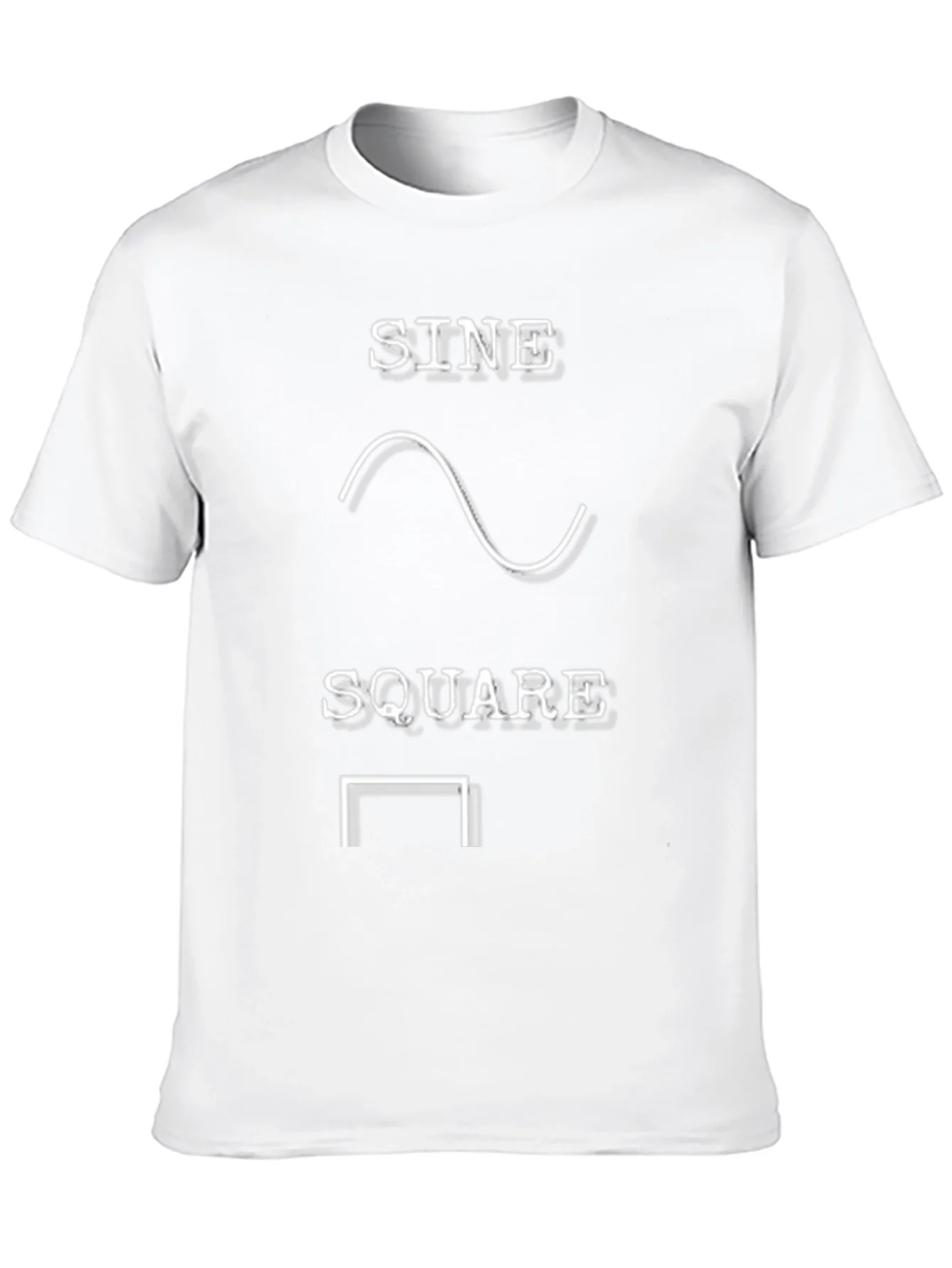 Camiseta Negra Sine Wave Square Wave Geek