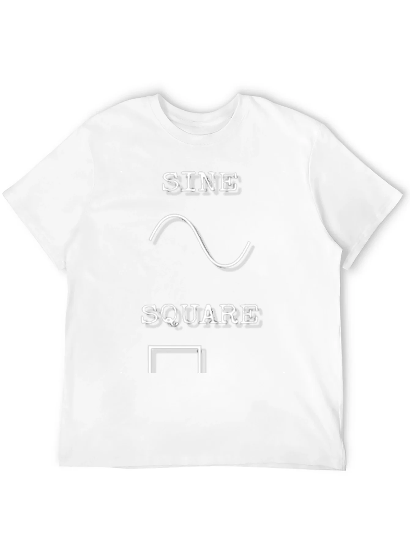 Camiseta Negra Sine Wave Square Wave Geek