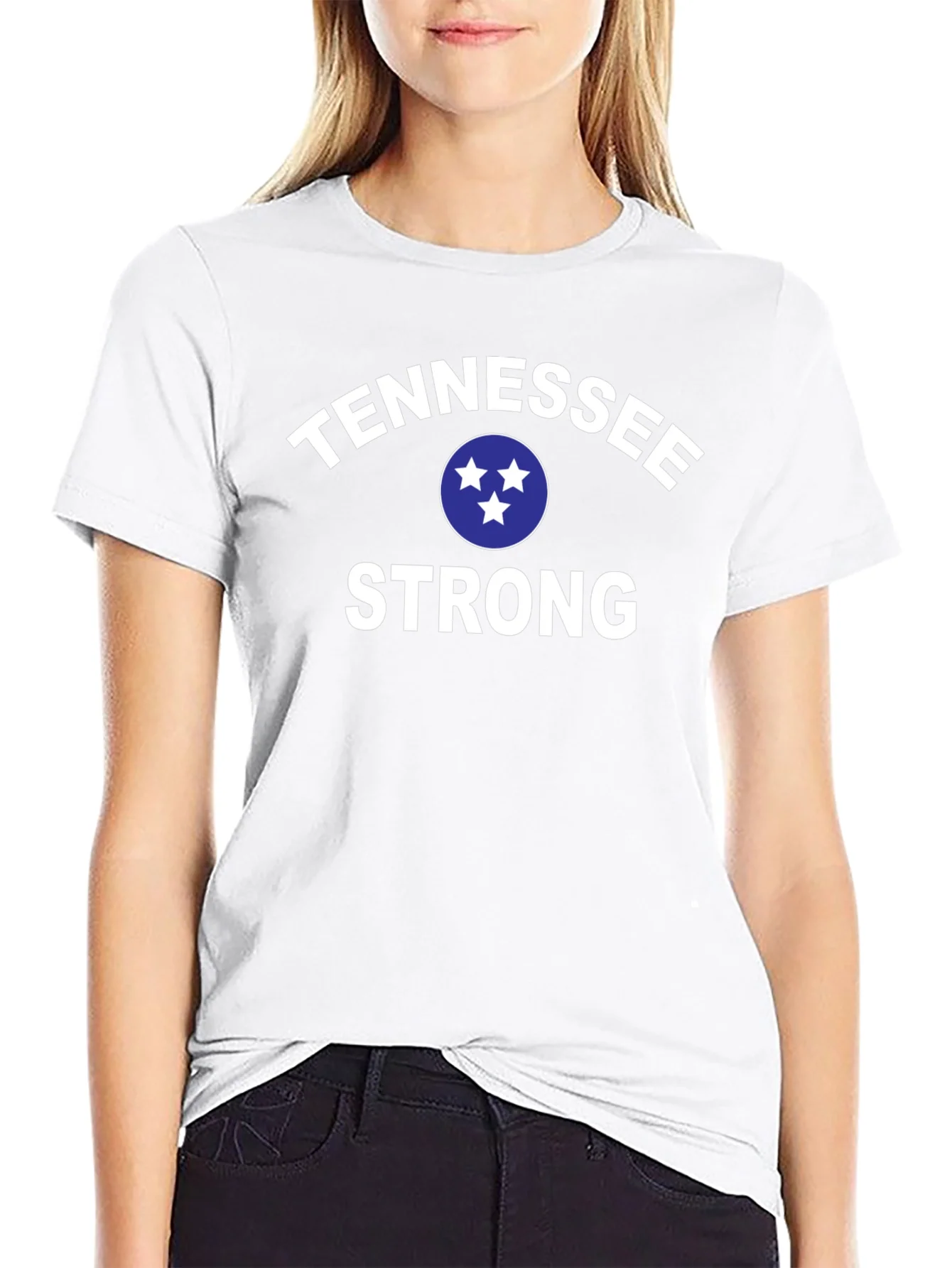 Camiseta Tennessee Strong Negra para Hombre