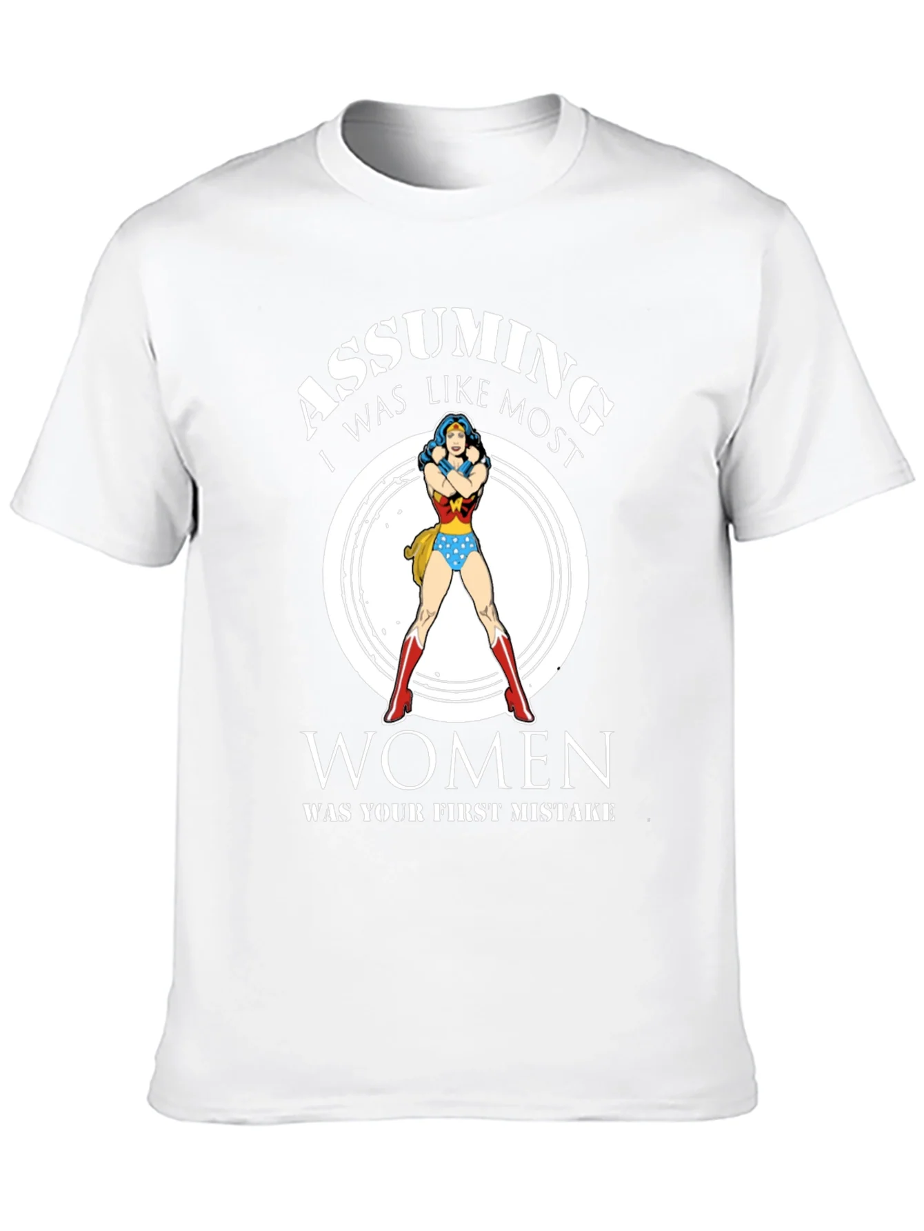 Camiseta Negra Mujer Maravilla: Asumiendo Error