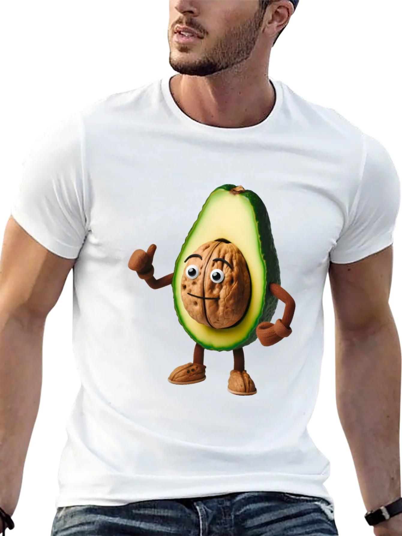 Rebbecca Avocado Brain Funny Graphic T-Shirt