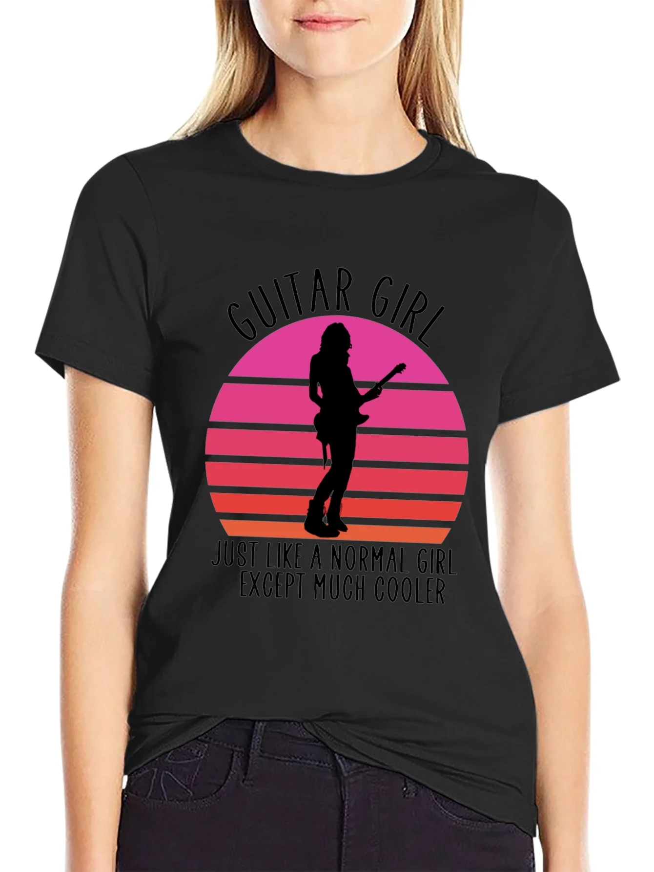 Camiseta Guitar Girl: Normal ?Pero M¨¢s Genial!