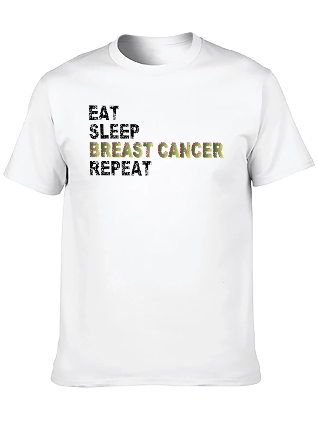 Rebbecca Eat Sleep Breast Cancer Repeat Graphic Tee