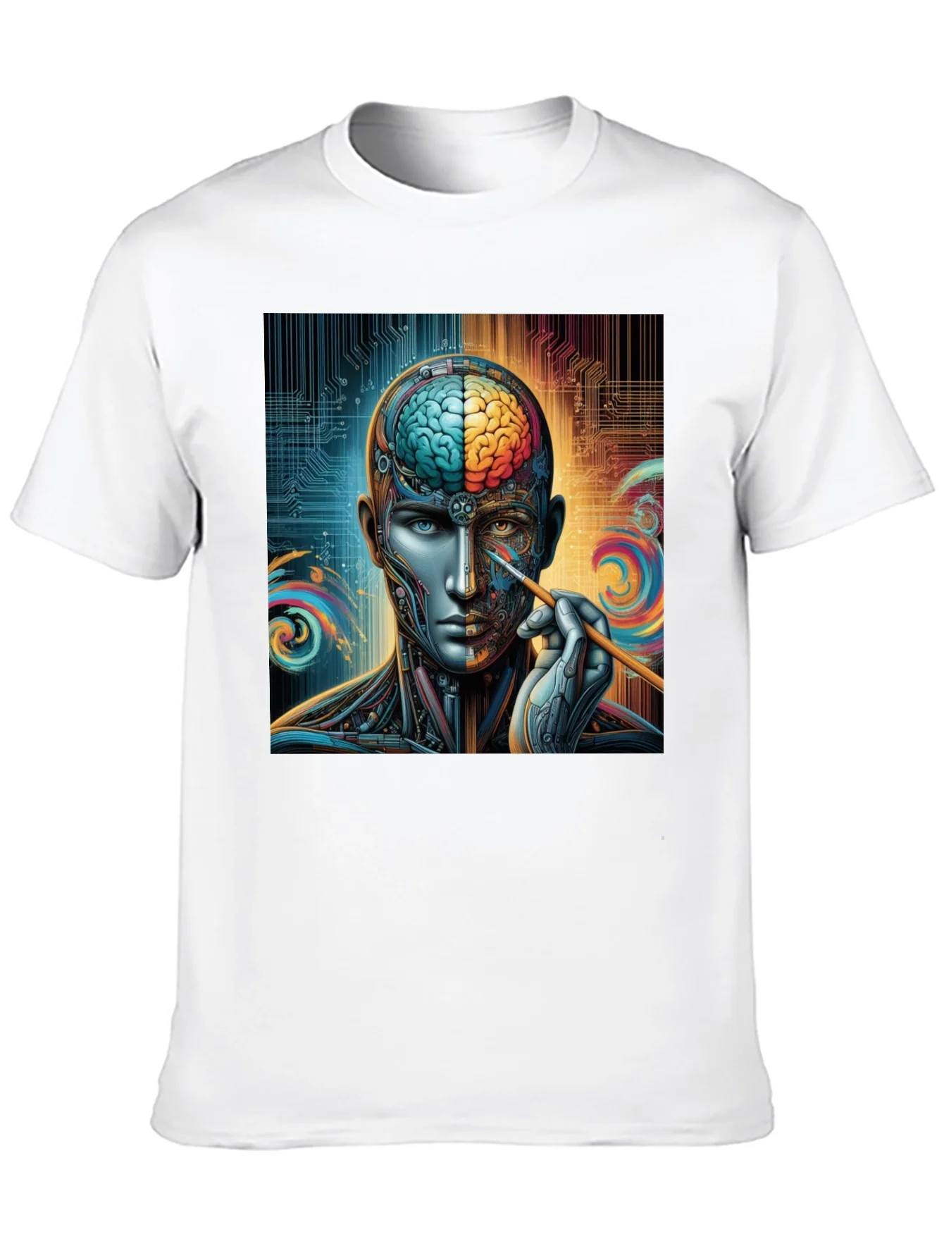Rebbecca Cyberpunk Brain Artist Graphic Tee