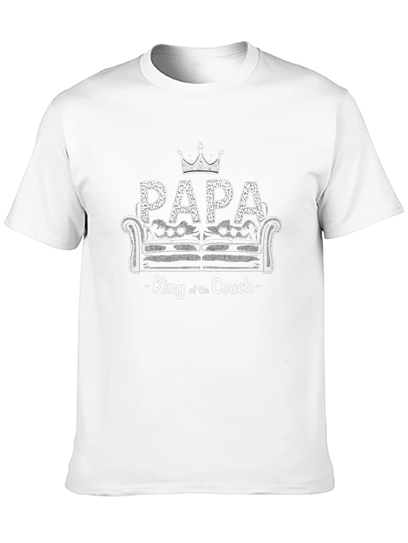 Camiseta Negra Papa King Couch