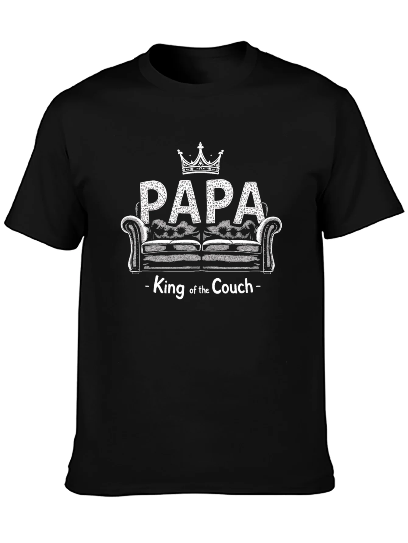 Camiseta Negra Papa King Couch