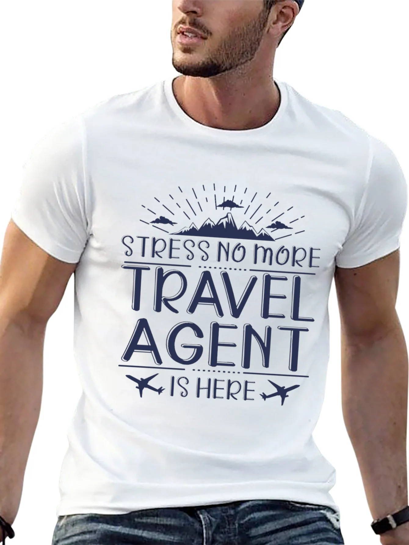 Rebbecca Stress No More Travel Agent T-Shirt