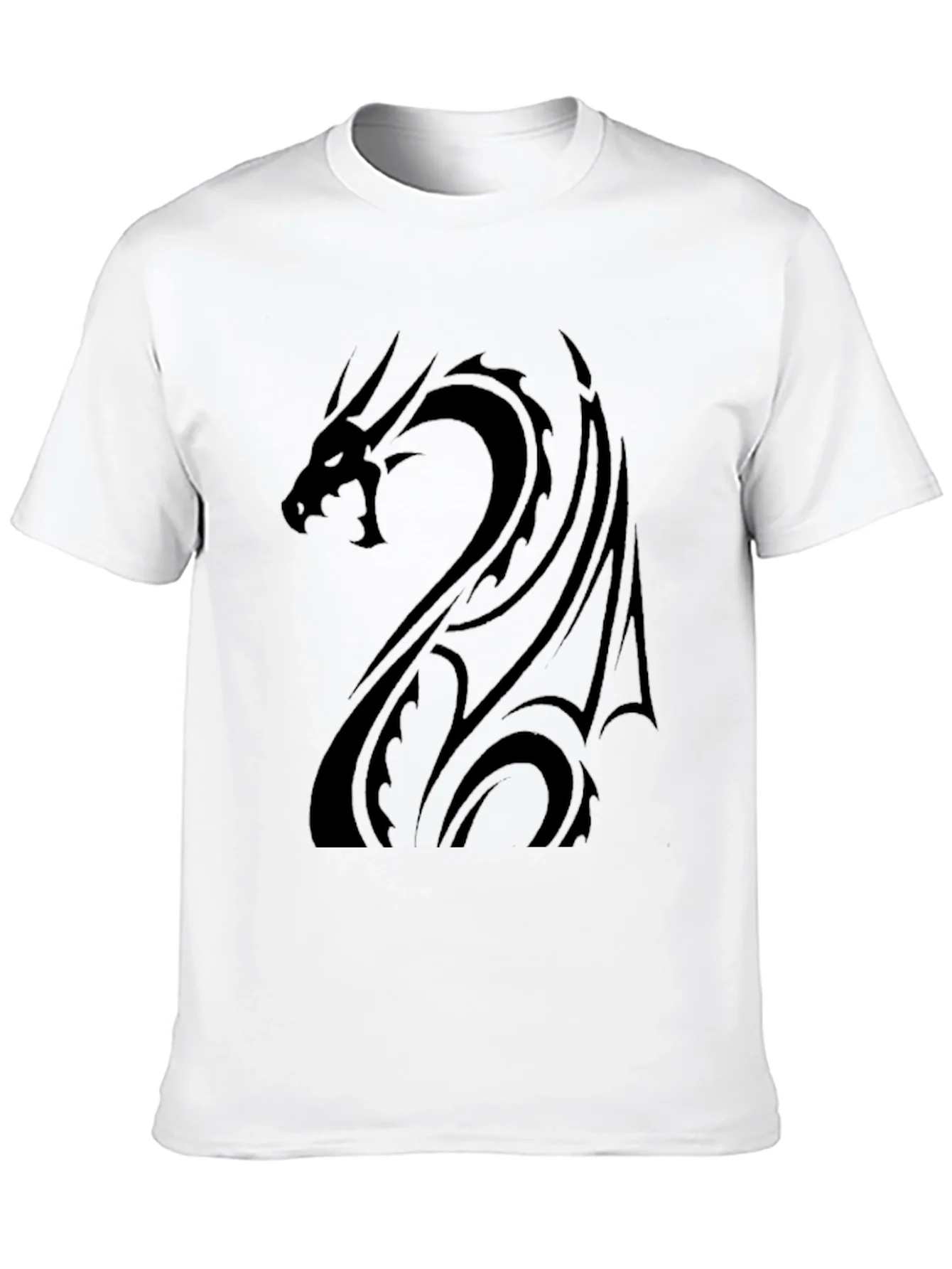 Camiseta Negra Drag¨®n Tribal Elegante
