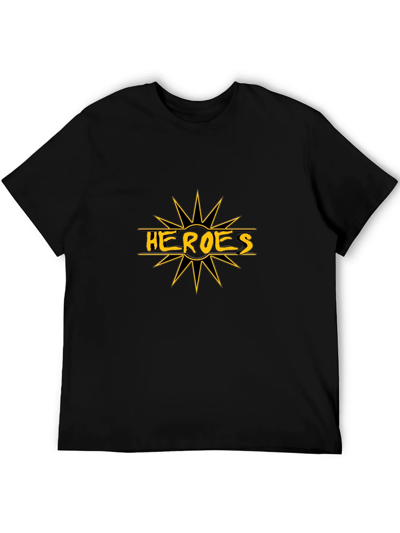 Camiseta Negra H¨¦roes Dise?o Sol