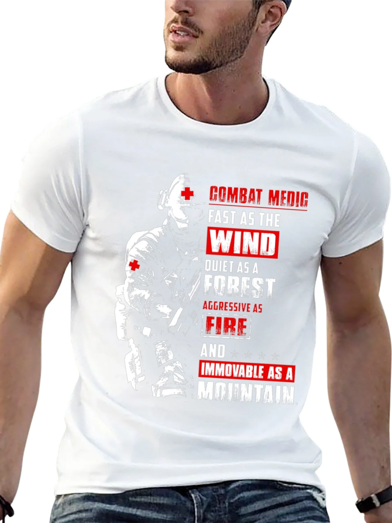Rebbecca Combat Medic Graphic T-Shirt