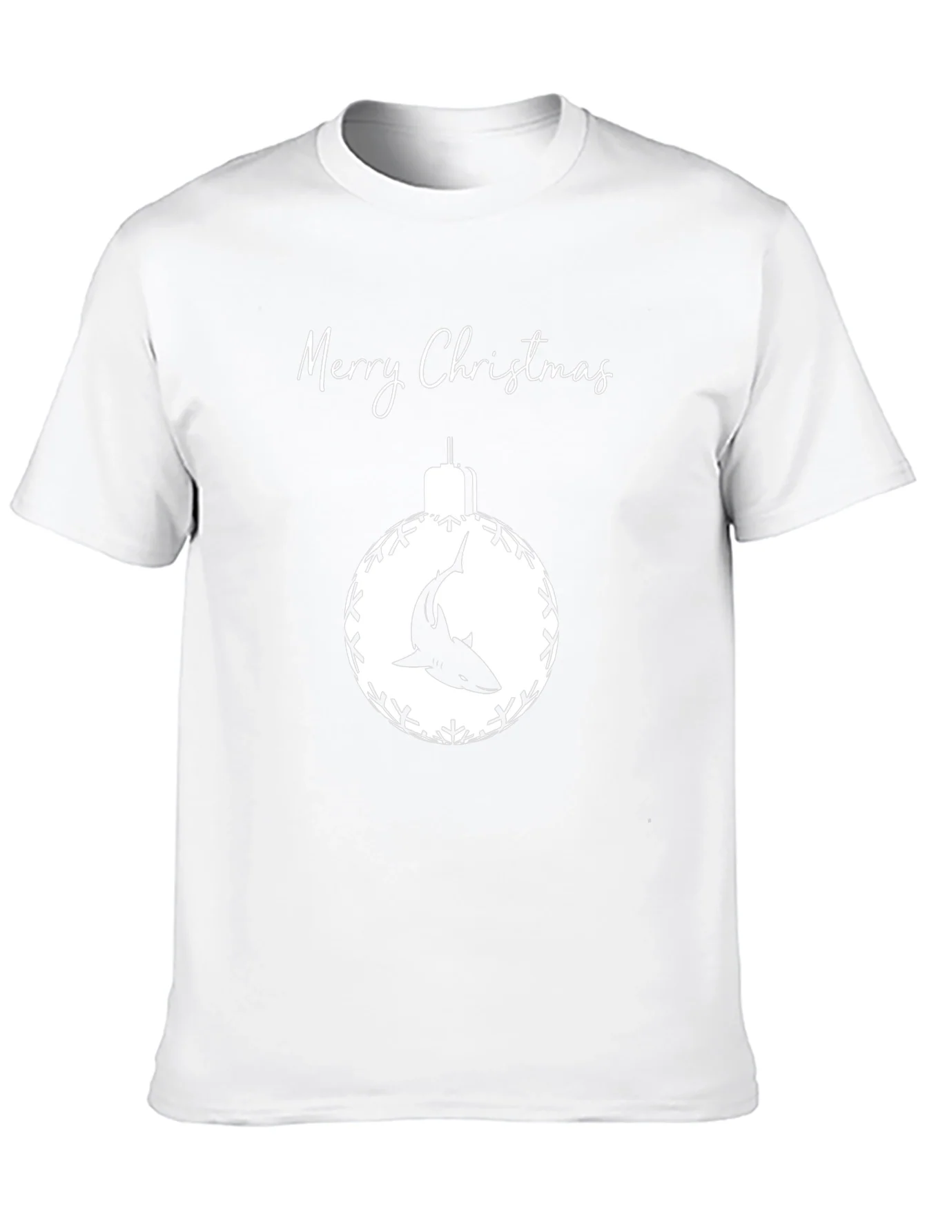 Camiseta Negra Navide?a con Tibur¨®n