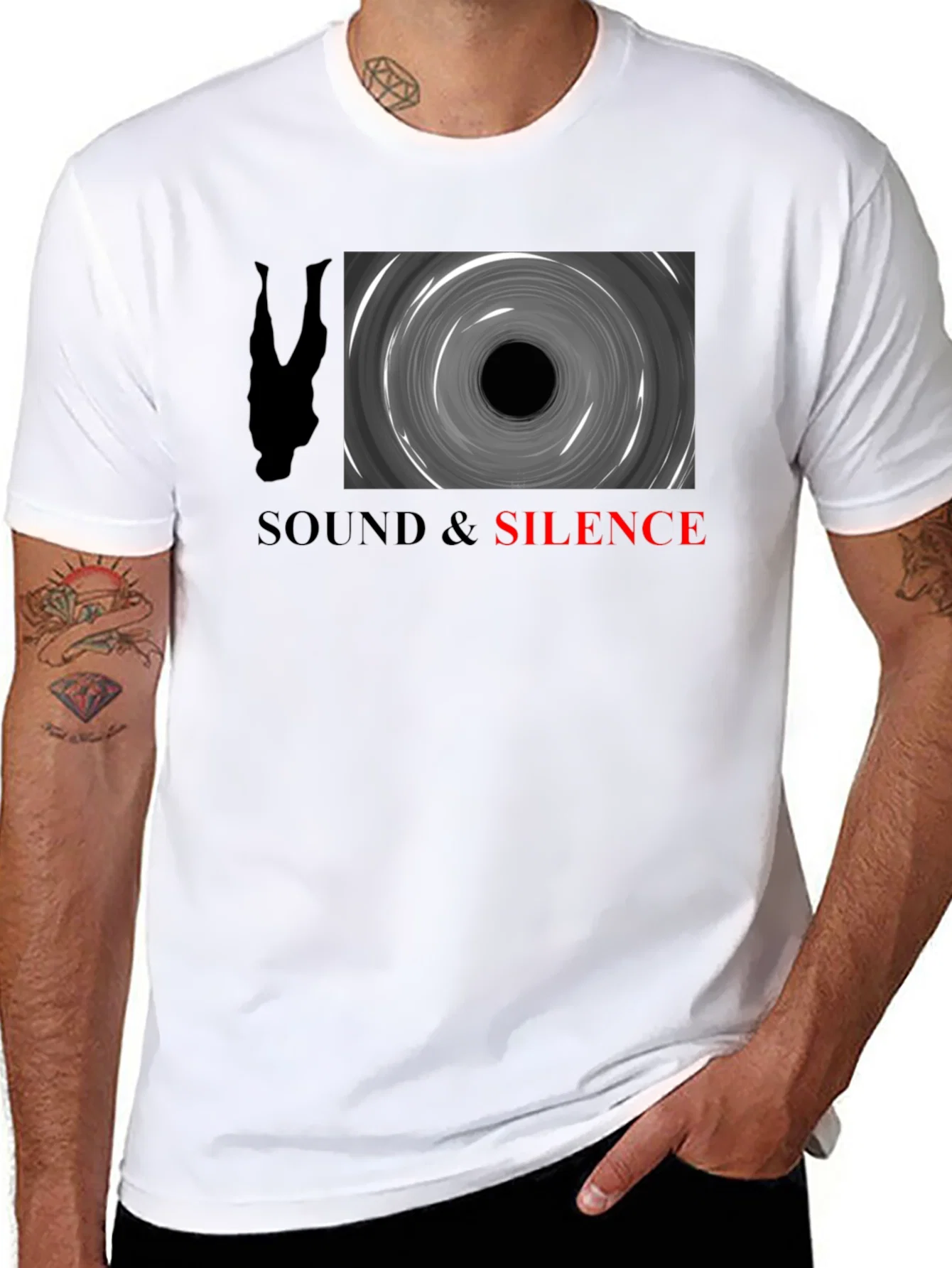 Rebbecca Sound & Silence Graphic Tee - Black