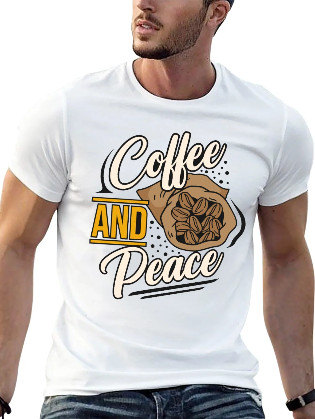 Rebbecca Coffee and Peace Graphic T-Shirt