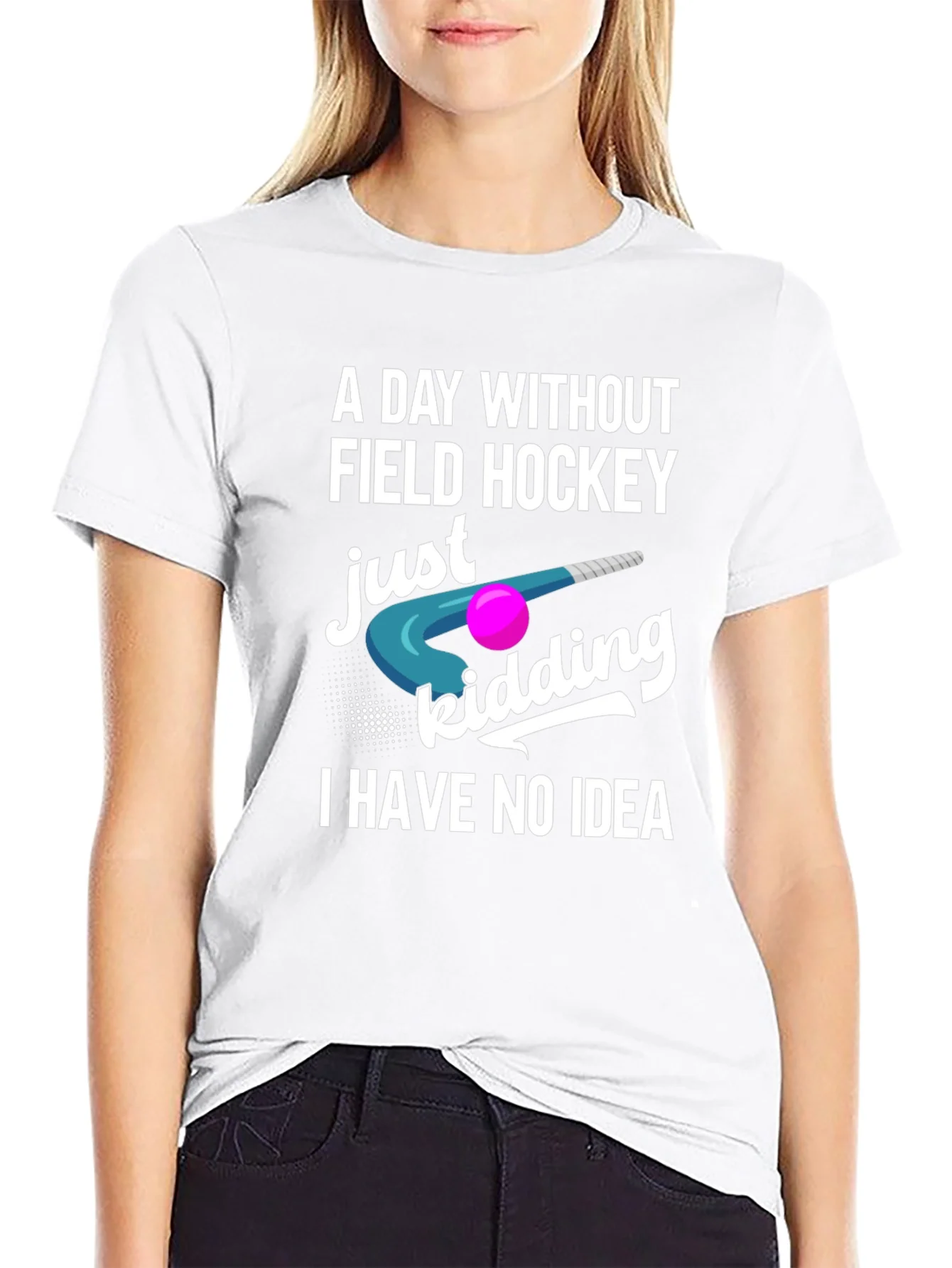 Camiseta Negra Hockey Sobre Hierba - A Day Without...